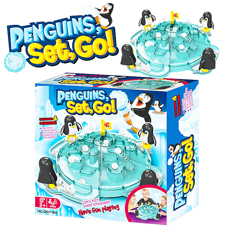 盒裝玩具 冰山企鵝踢球遊戲 PD398