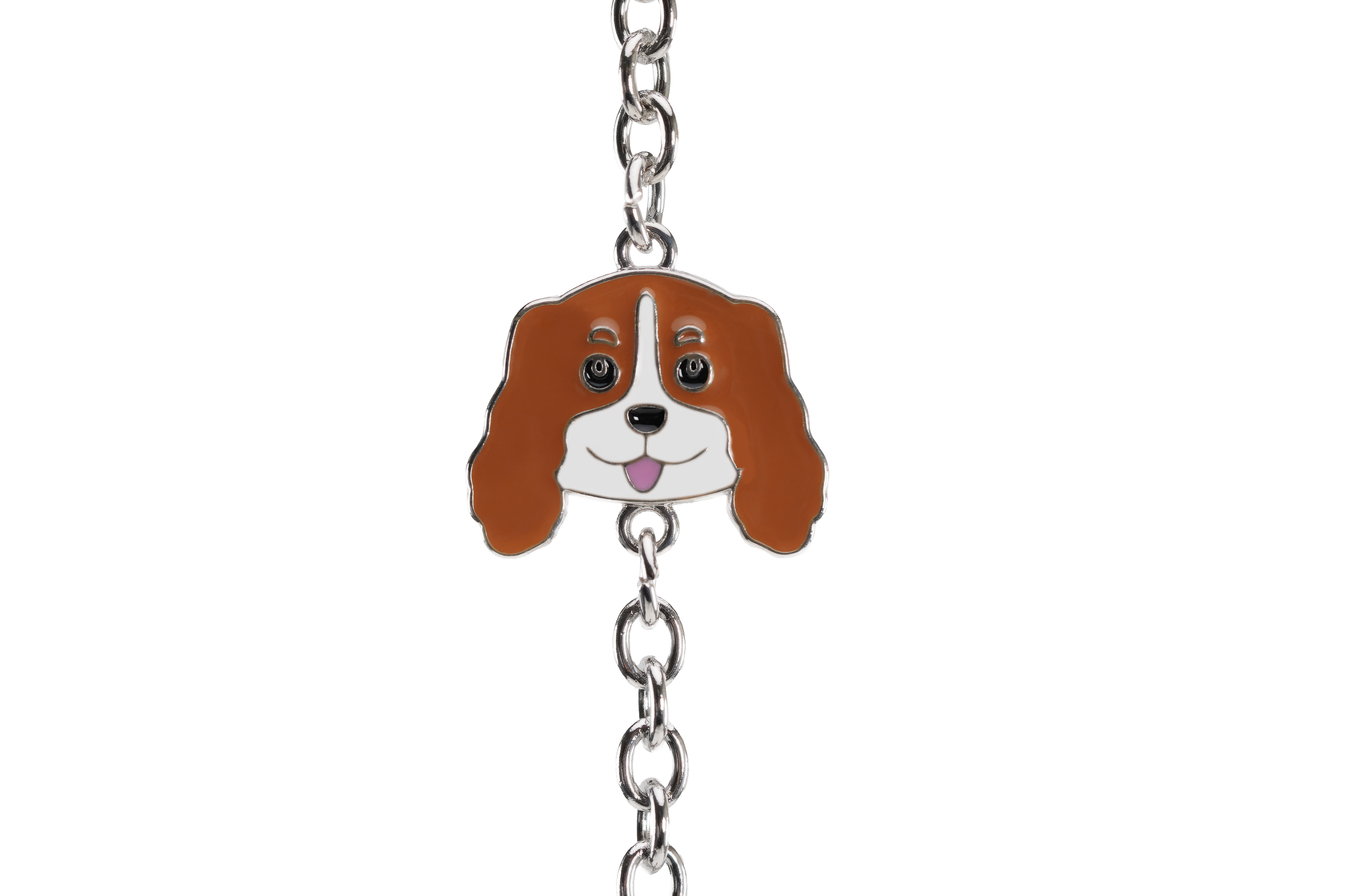 Cross-body phone Strap - King Charles - BrownWhite