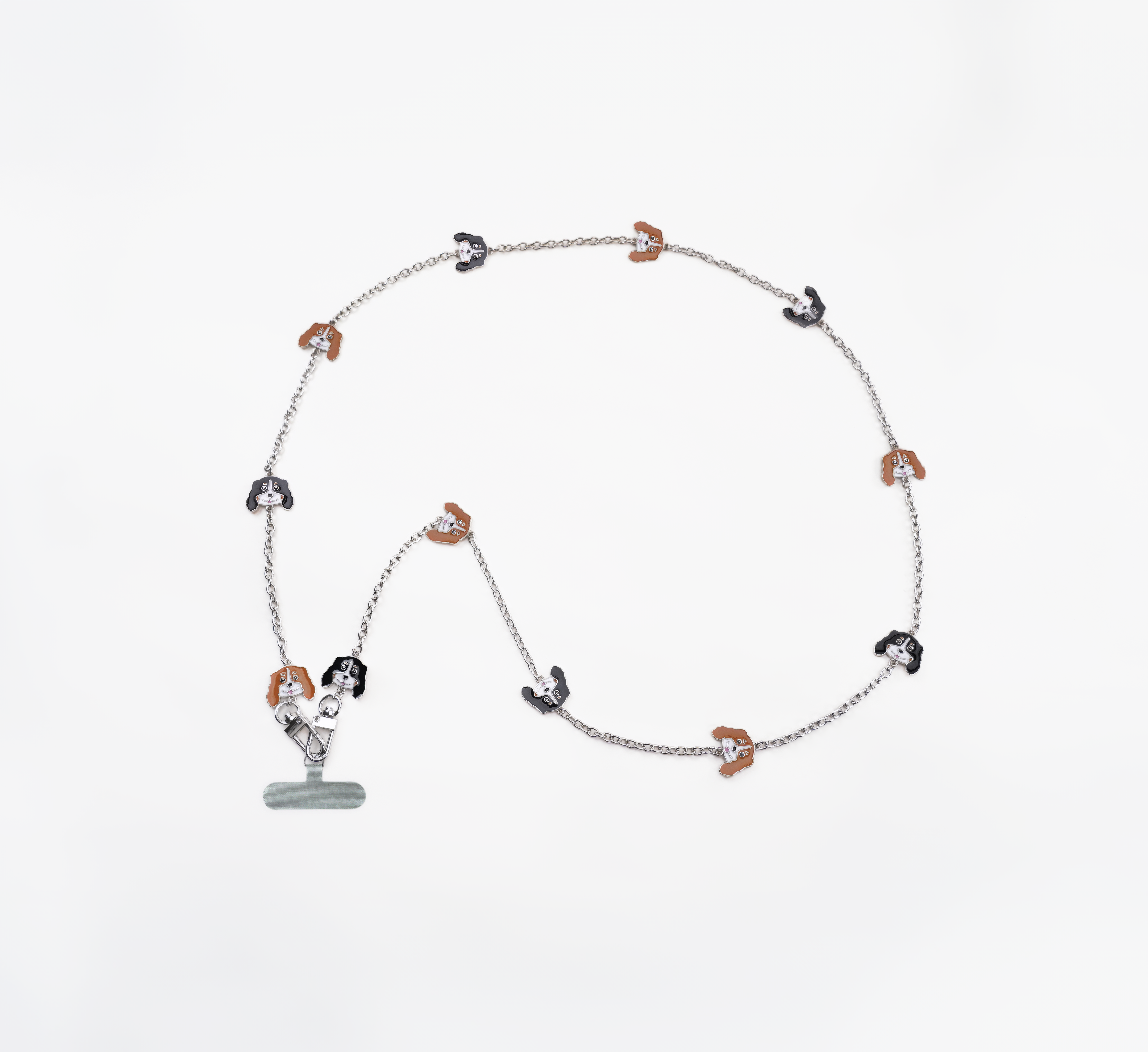 Cross-body phone Strap - King Charles - BrownWhite + TRI