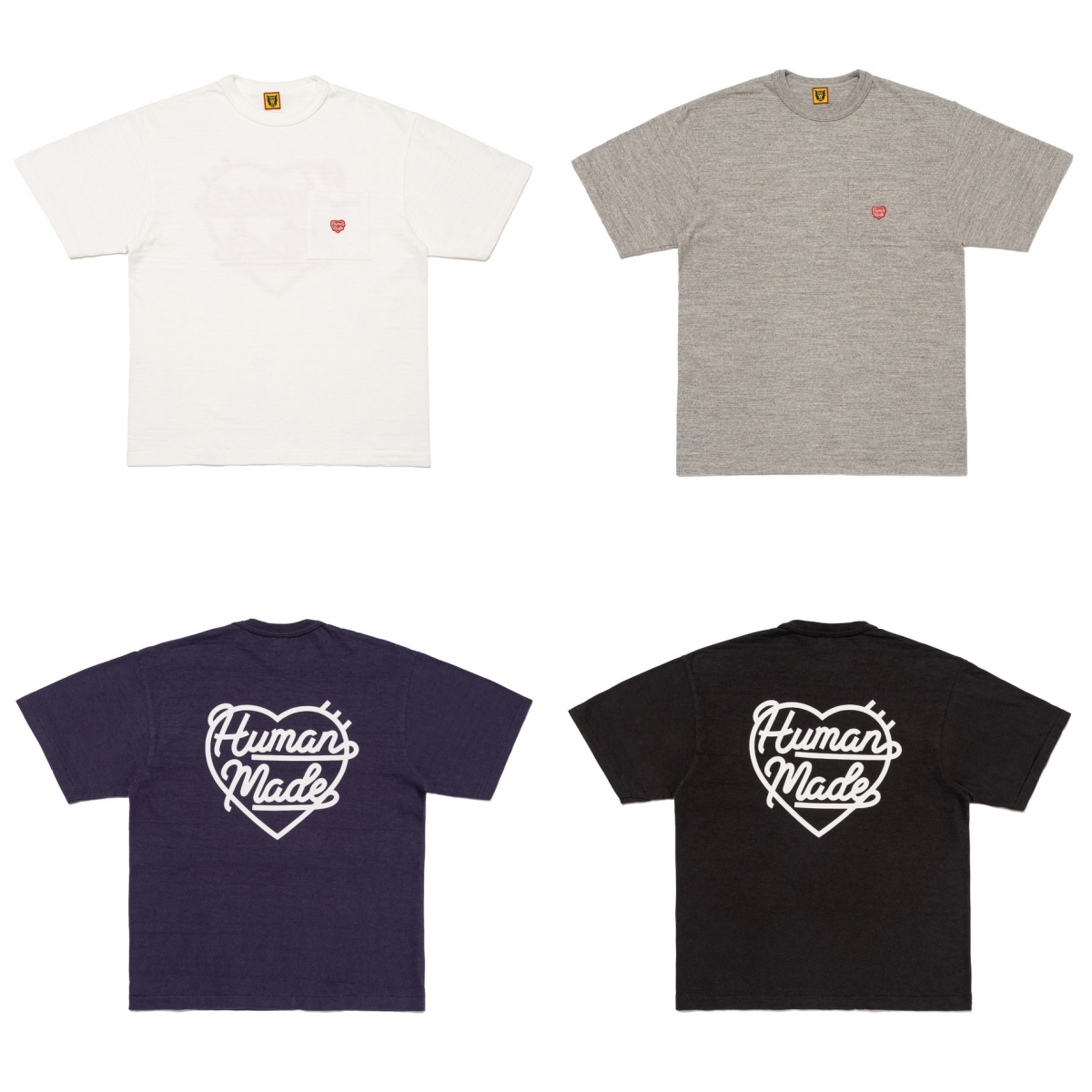 現貨┃HUMAN MADE POCKET T-SHIRT 竹節棉 刺繡 口袋  短袖