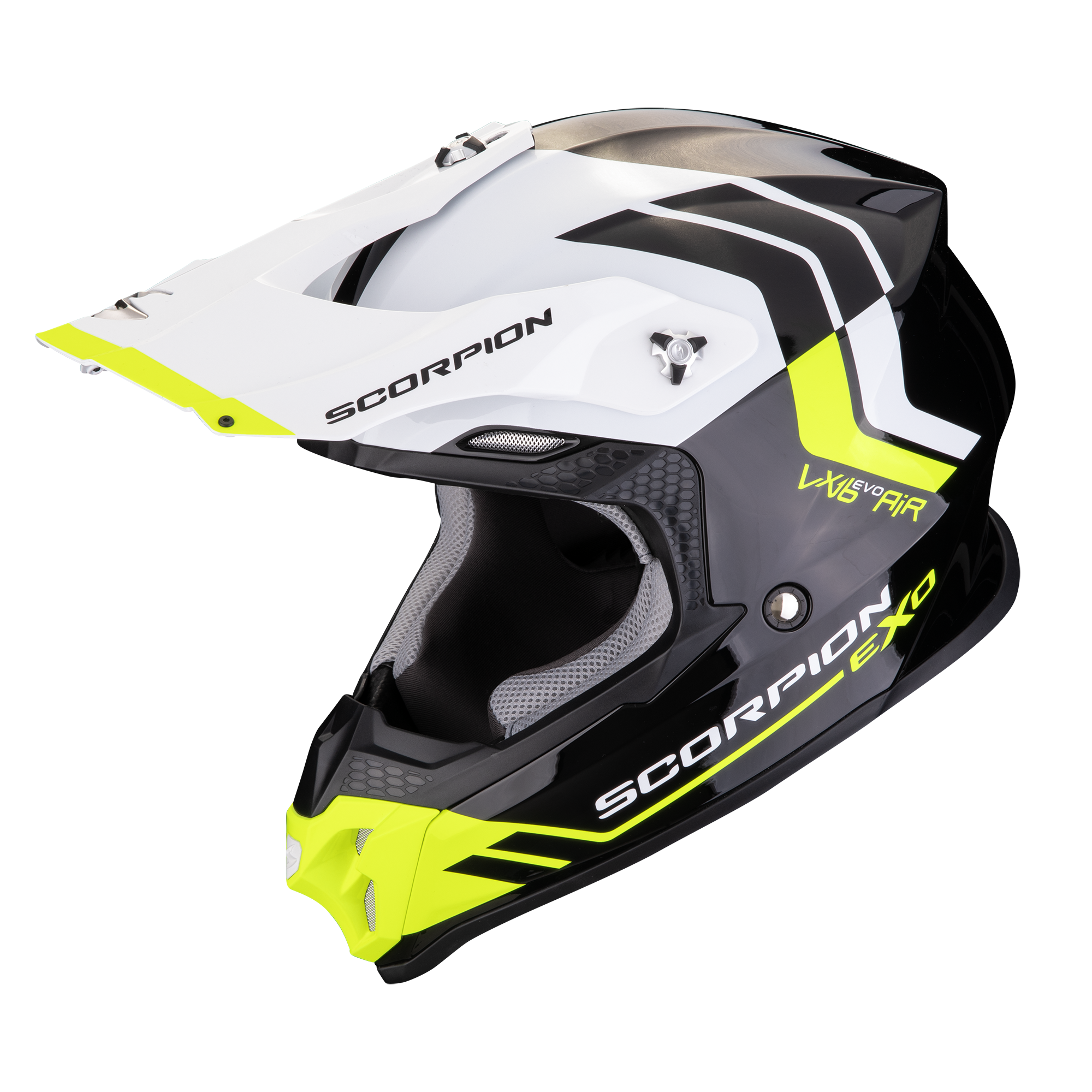 SCORPION VX-16 FUSION BLACK NEO-YELLOW 彩繪 黑螢光黃  越野帽