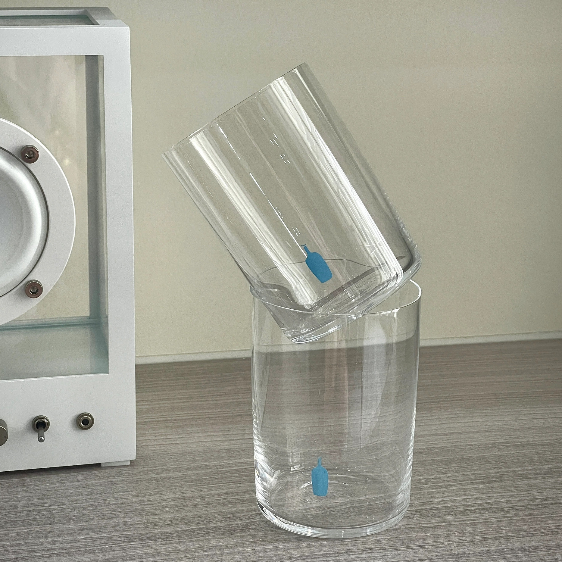 🇯🇵 BLUE BOTTLE 小藍瓶 玻璃冷飲杯 杯子 水杯 對杯 2件組 / 預購