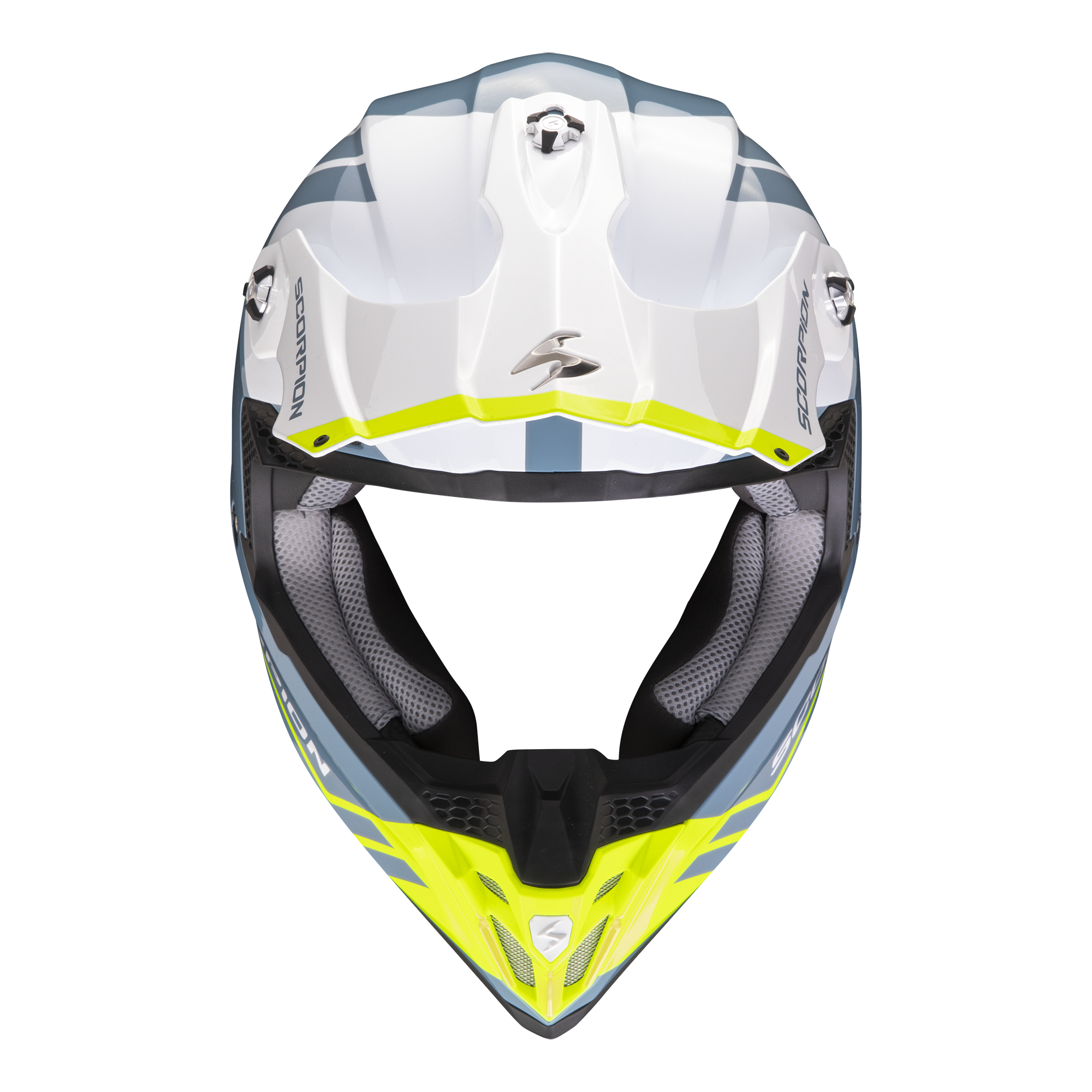 SCORPION VX-16 FUSION BLUE NEO-YELLOW 彩繪 藍螢光黃  越野帽