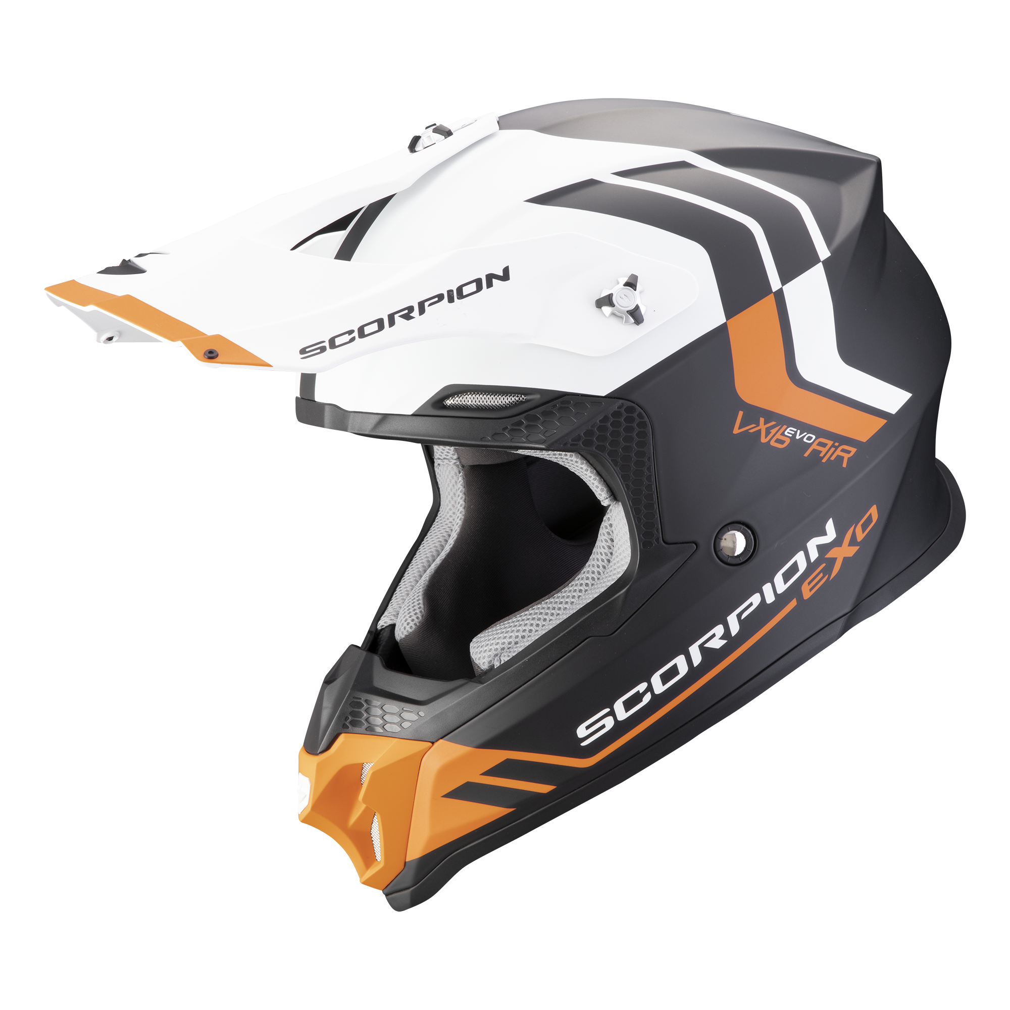 SCORPION VX-16 FUSION MATT BLACK ORANGE 彩繪 消光黑橘  越野帽