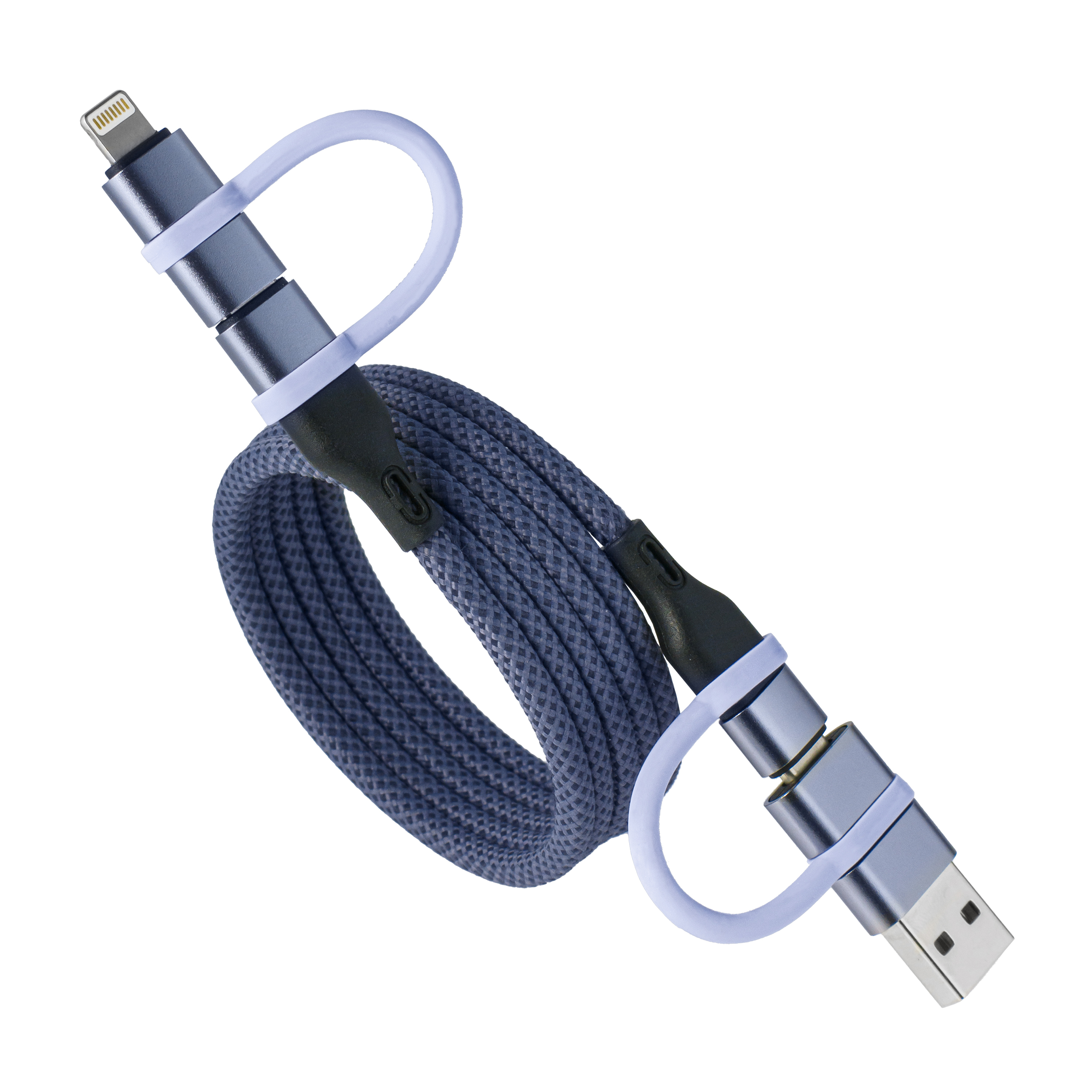 M2K【4合1】60W 磁吸線 - 灰藍色