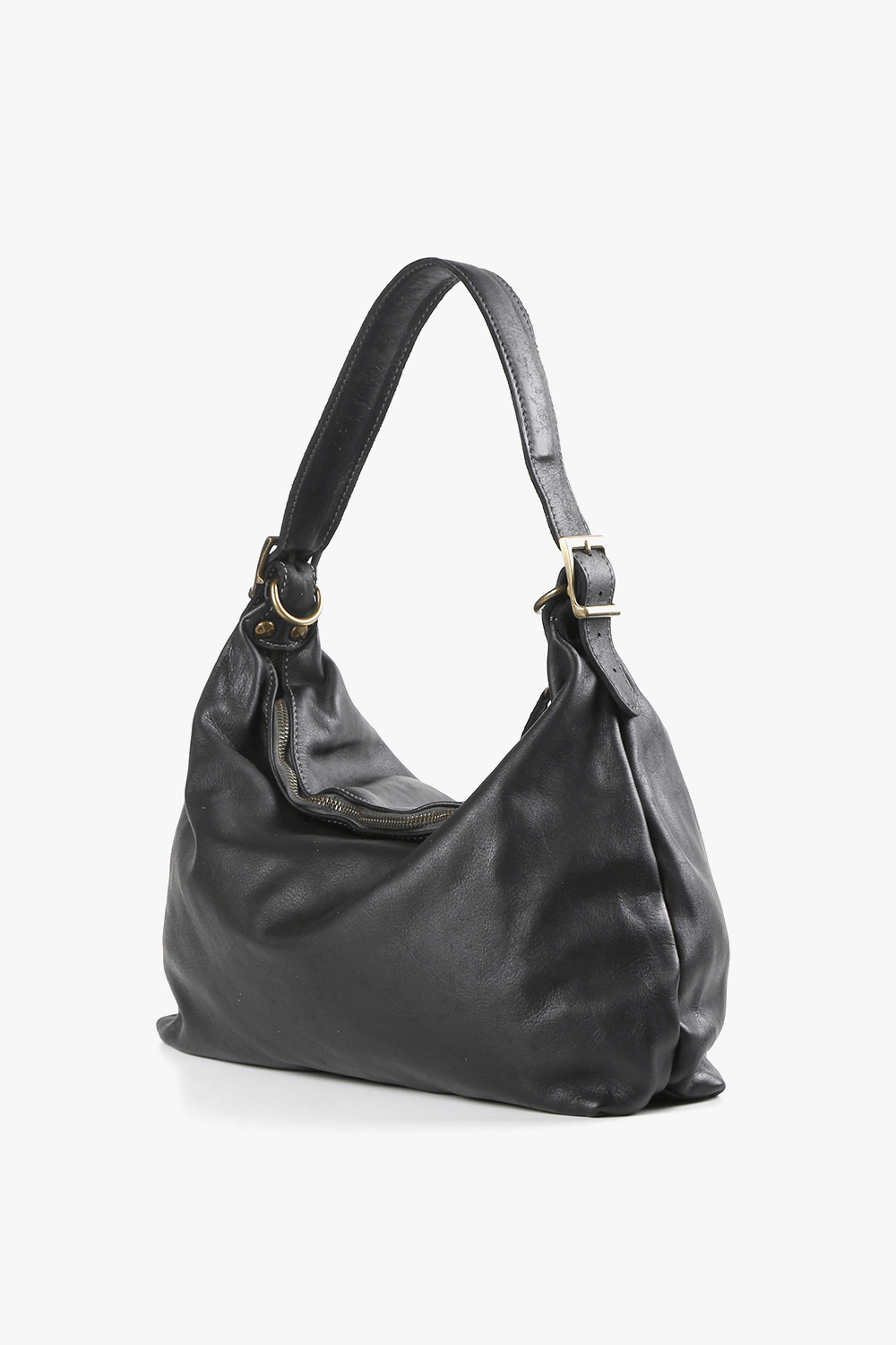 Ana 極簡方型側背包 黑色