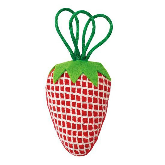 日本 Nyanta Club 沙沙聲潔齒咬咬玩具 (士多啤梨)