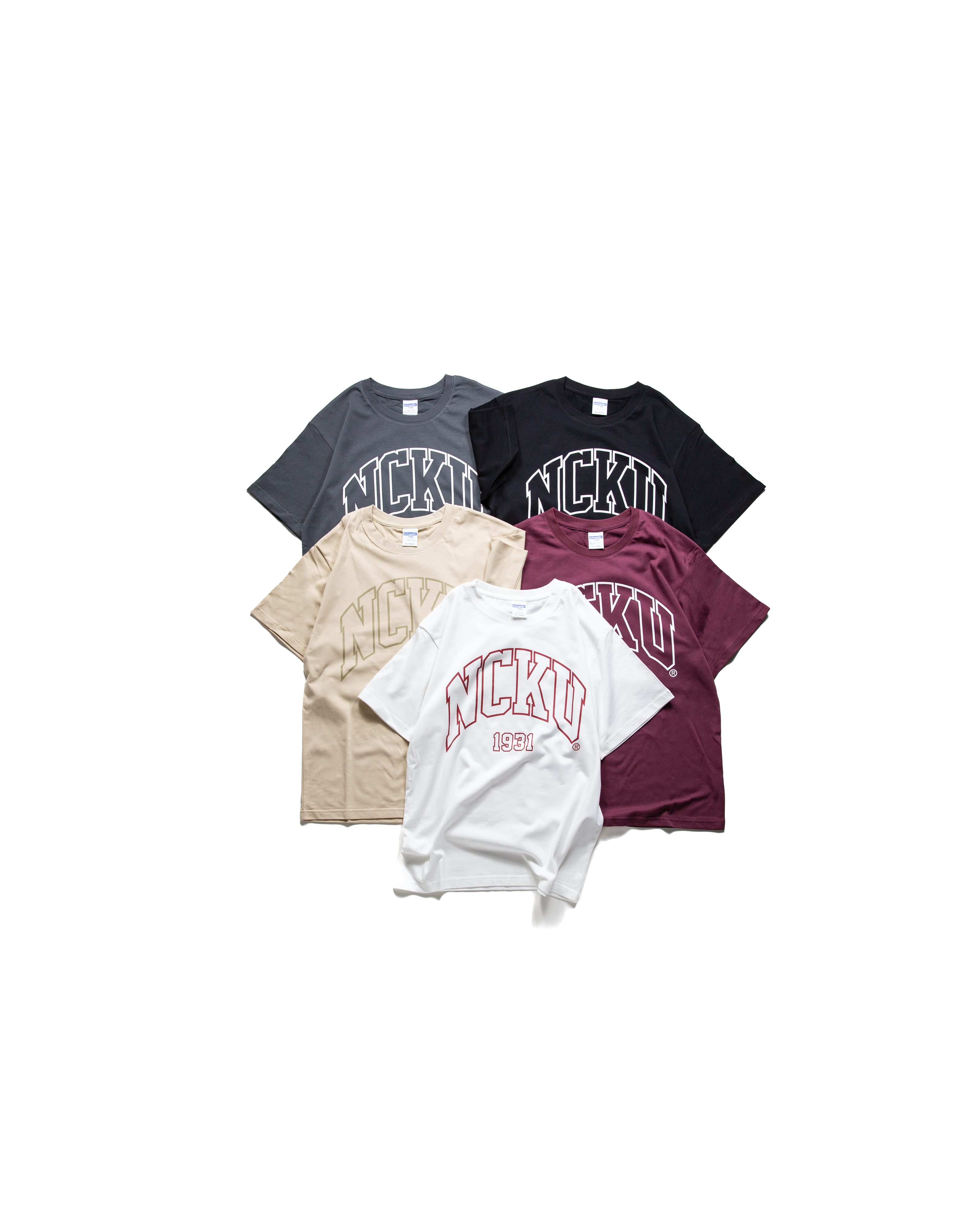 成功大學 NCKU 拱形鏤空校名 T-Shirt