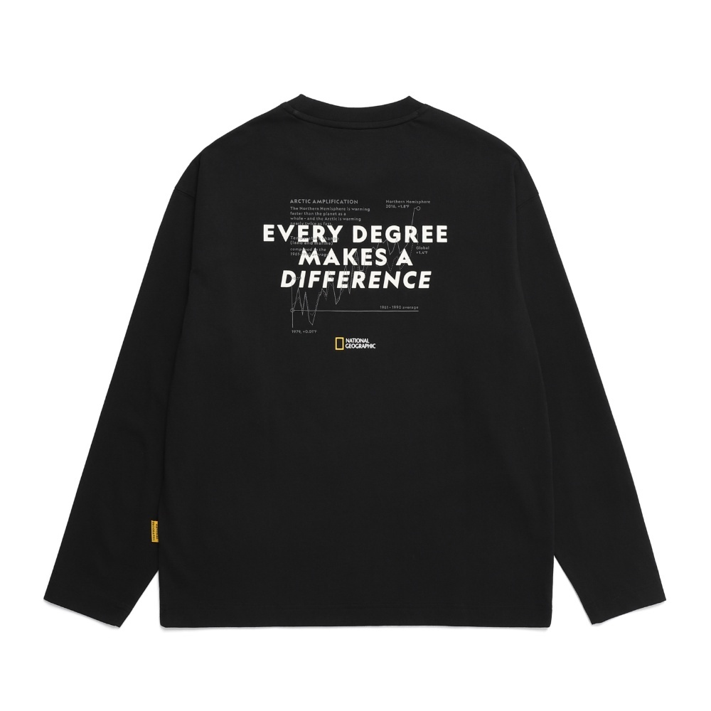 [NG] GLACIER GRAPHIC LONG SLEEVE T-SHIRT ★大人気★ Unisex Glacier Graphic Long Sleeve Tee - CARBON BLACK