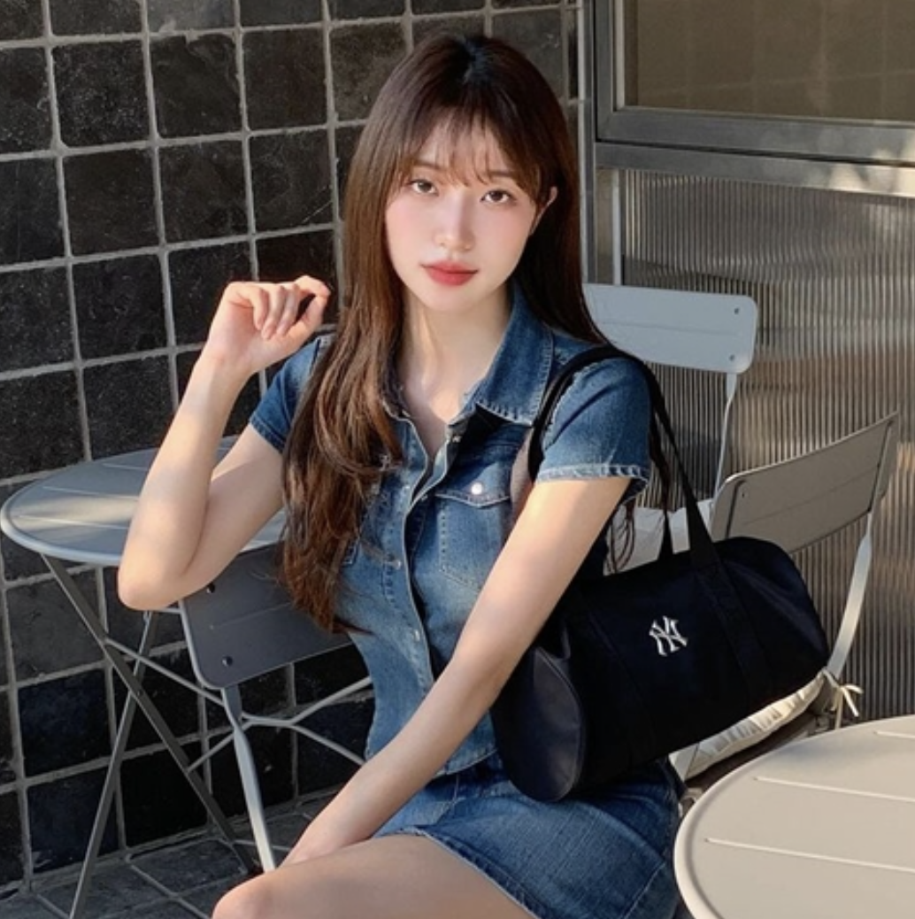 #現貨供應 MLB 尼龍 圓筒包 運動肩背包 手提包 3ABQL024N