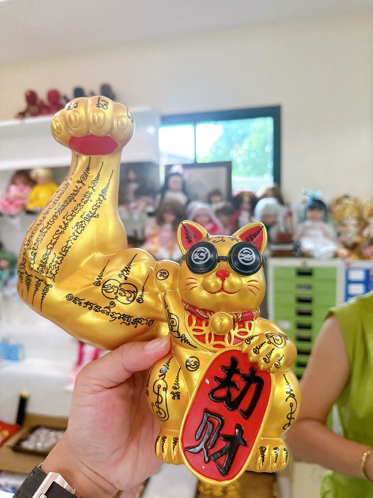 阿贊力礦師傅供請 暴富權力招財貓 大尊