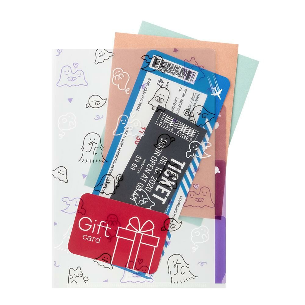 3層資料夾 A5 幽靈｜MIDORI 日本