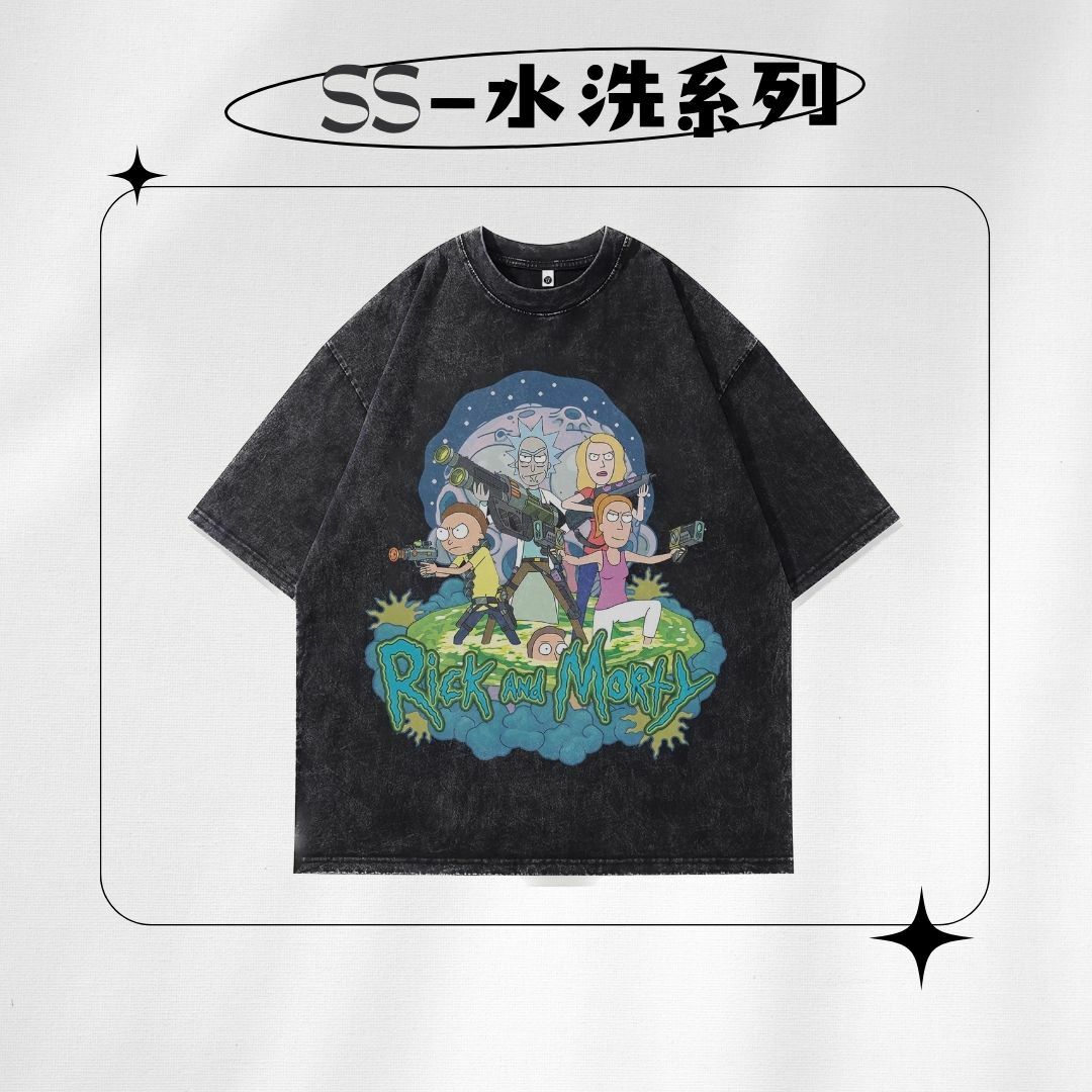 【SS 預購】卡通動漫系列 美國動畫 - Rick and Morty 水洗短袖上衣