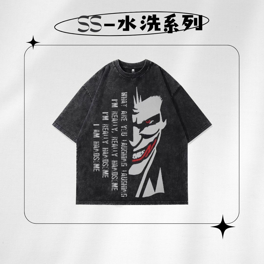 【SS 預購】美式系列 電影 - 小丑 水洗短袖上衣