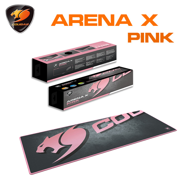 COUGAR 美洲獅 ARENA X 電競滑鼠墊 粉色 福利品