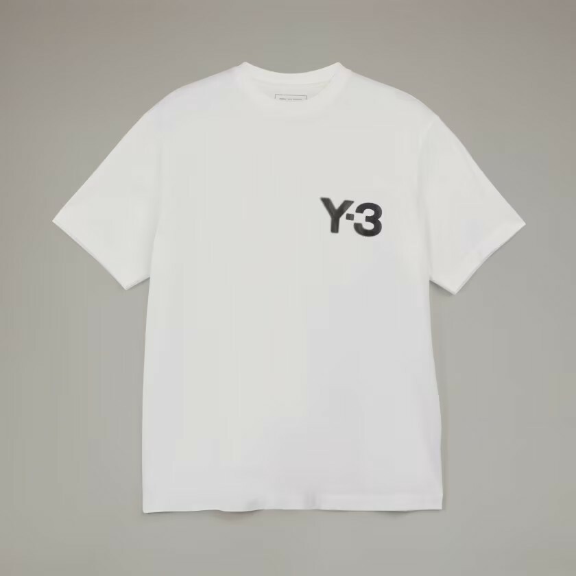 【 Y-3 LOGO SS TEE 短TEE - 白 】