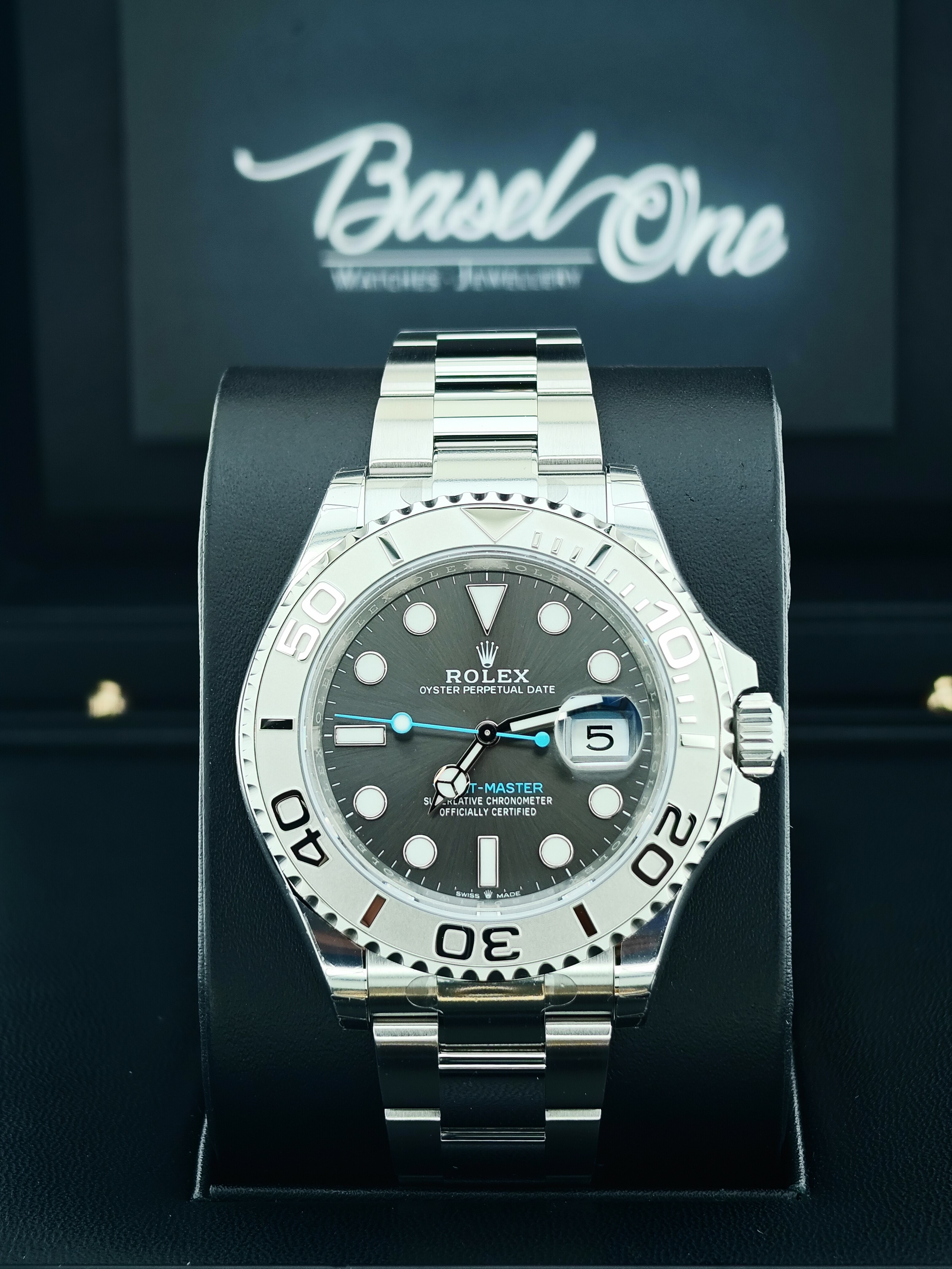 BRAND NEW ROLEX 126622 YACHT MASTER STEEL AND PLATINUM RHODIUM GREY DIAL 40mm