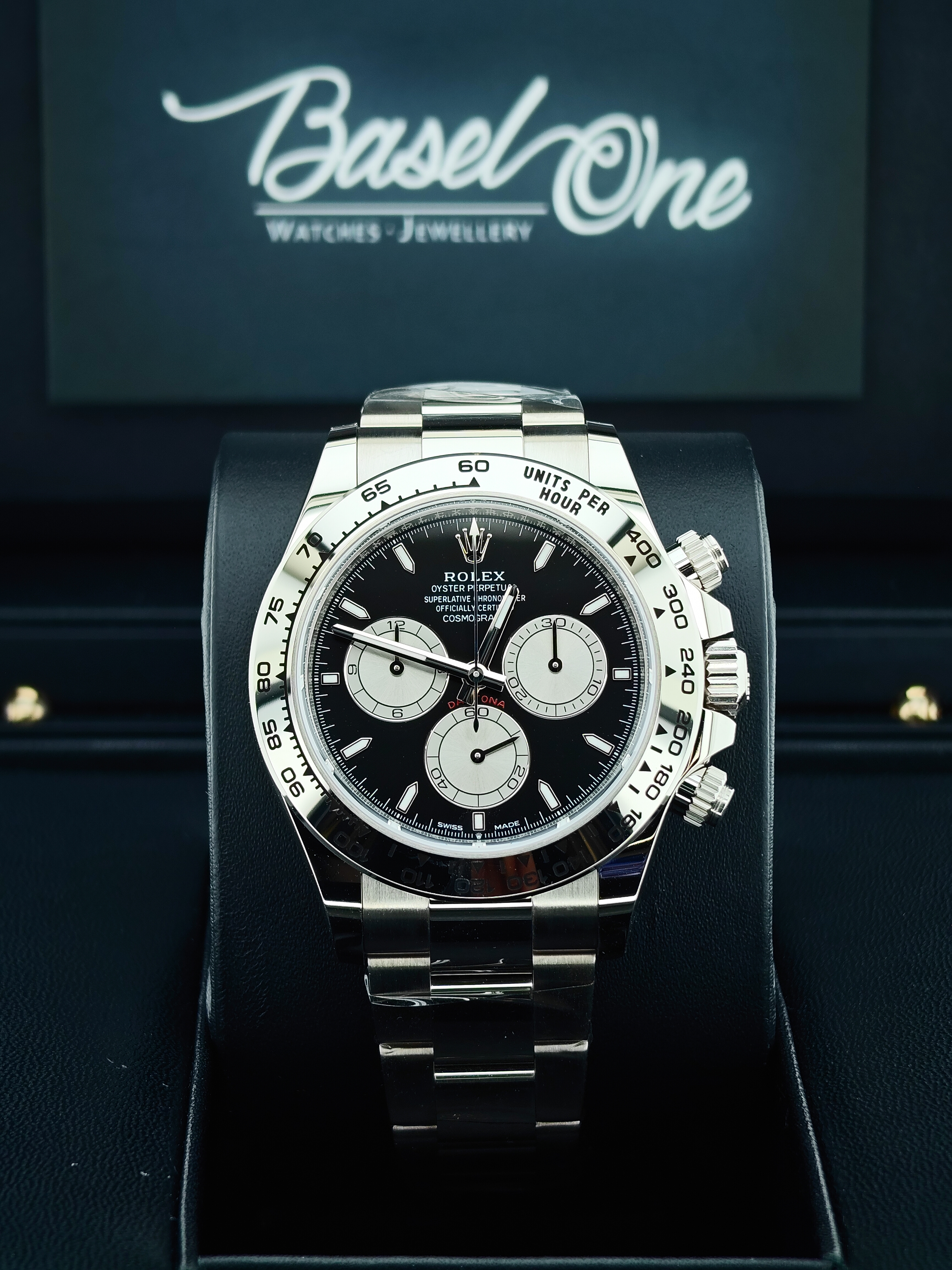 BRAND NEW ROLEX 126509 COSMOGRAPH DAYTONA BLACK DIAL WHITE GOLD OYSTER 40 MM