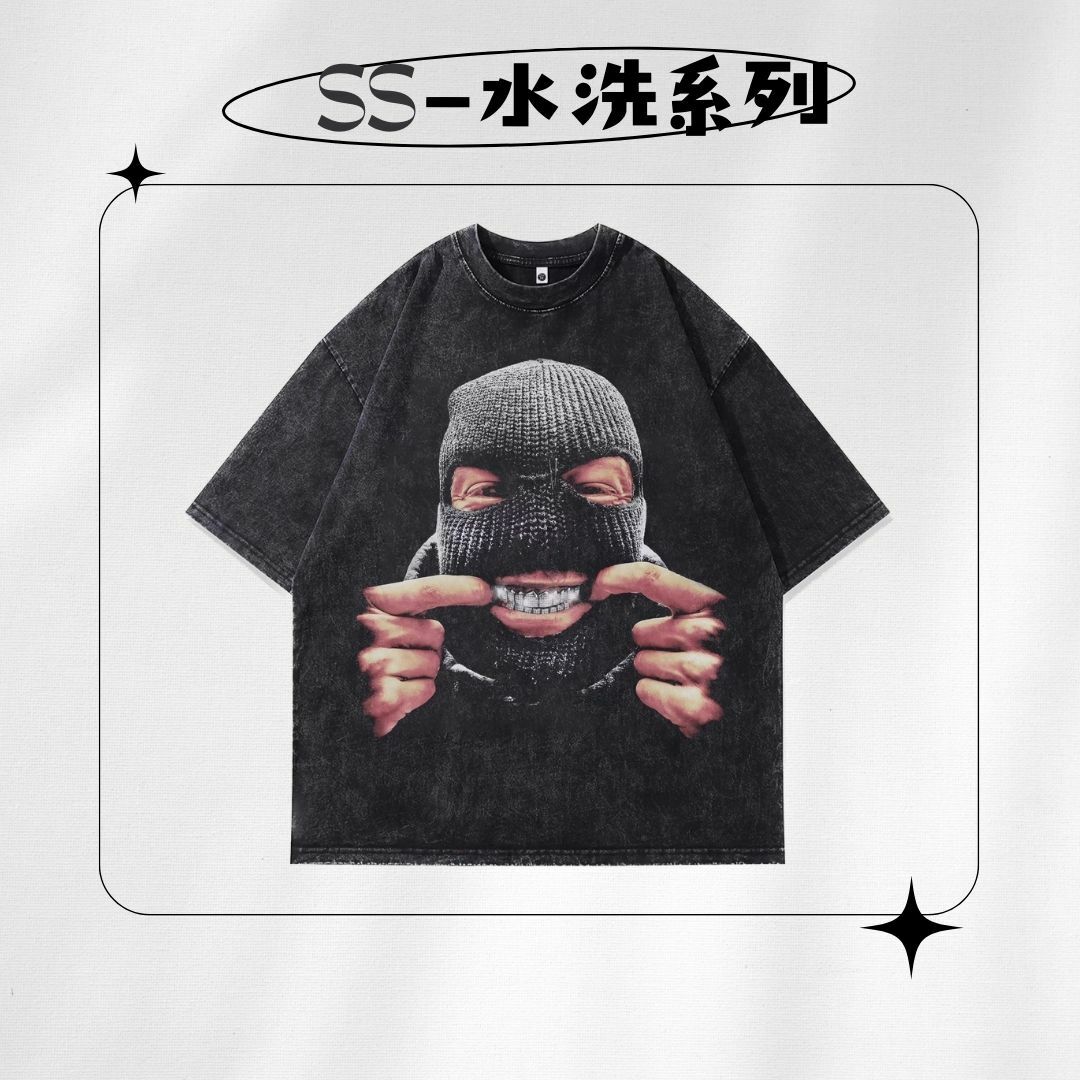 【SS 預購】美式系列 人像元素 水洗短袖上衣