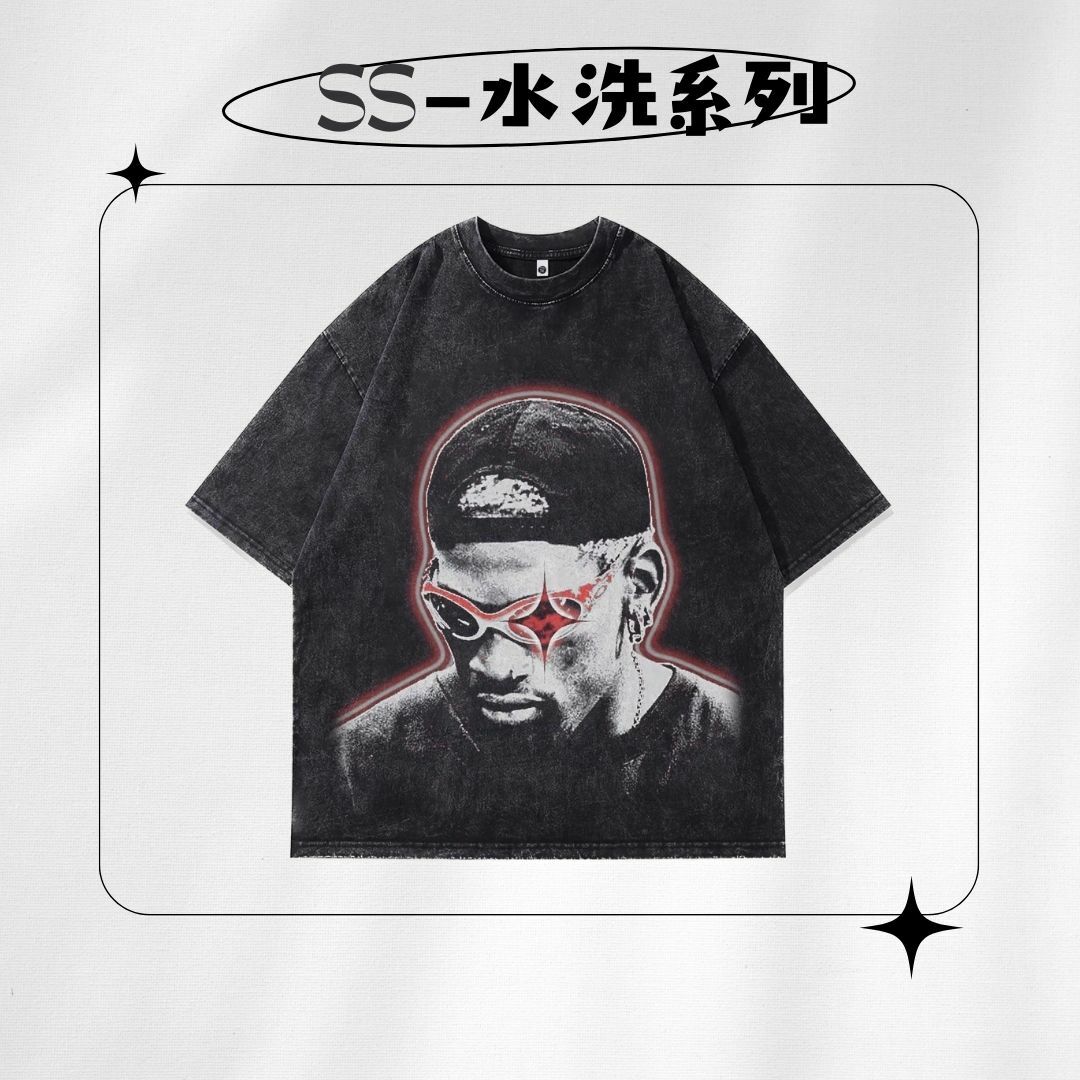 【SS 預購】美式系列 人像元素 水洗短袖上衣