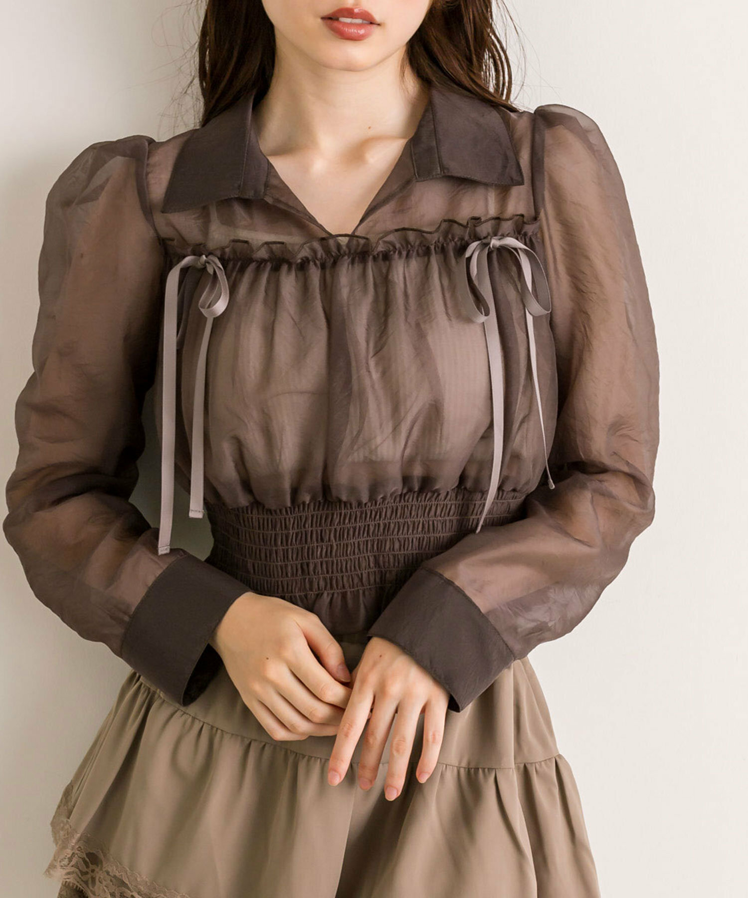 預購 - [預約 9 月] JP 雙絲帶長袖Shirt