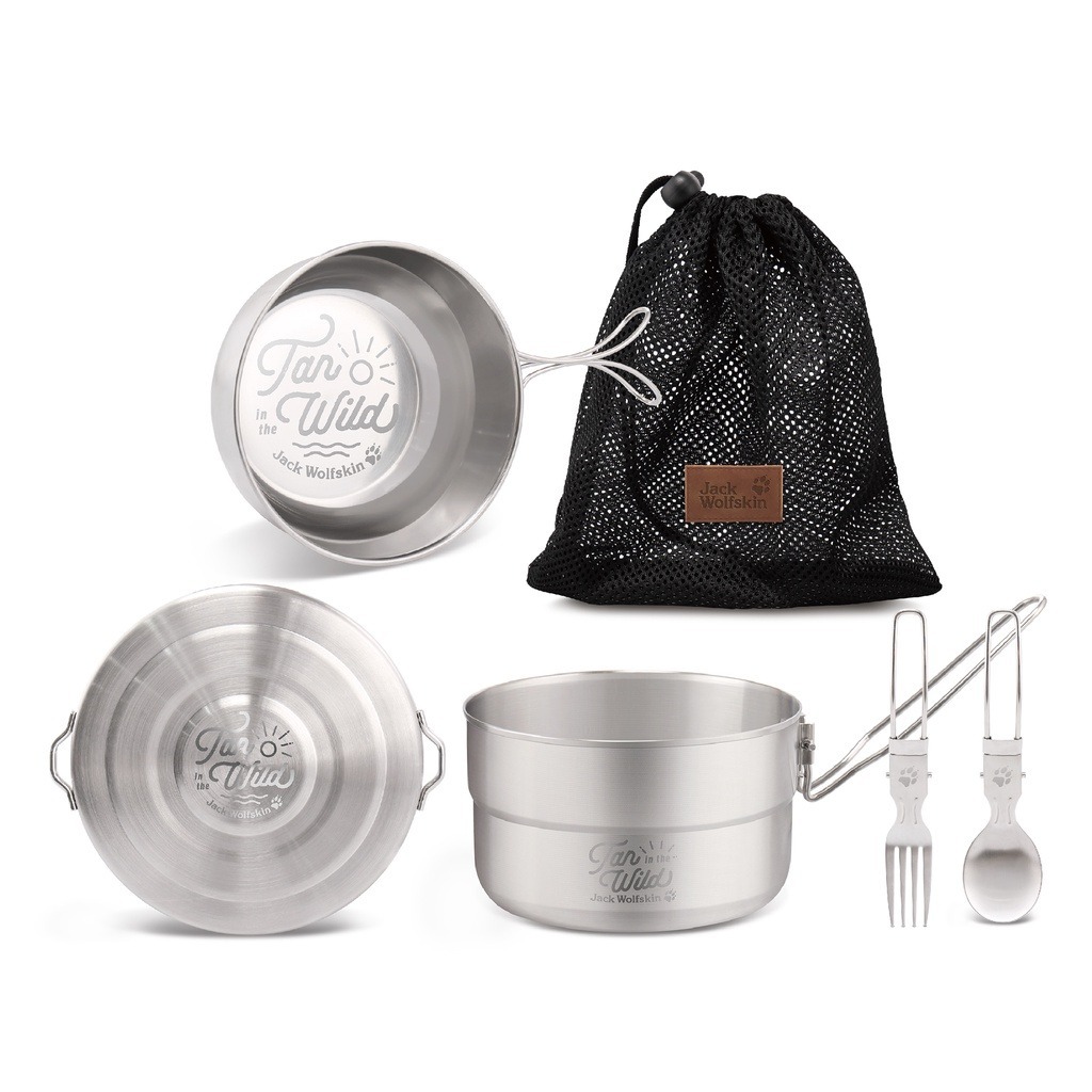 耐吉斯 X 飛狼 野營鍋碗套組   304 不鏽鋼 野炊 露營 餐具