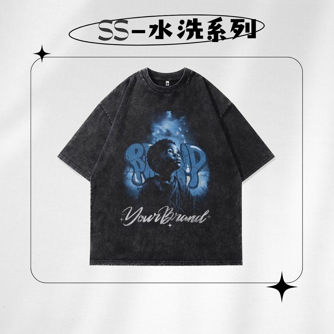 【SS 預購】美式系列 人像元素 水洗短袖上衣