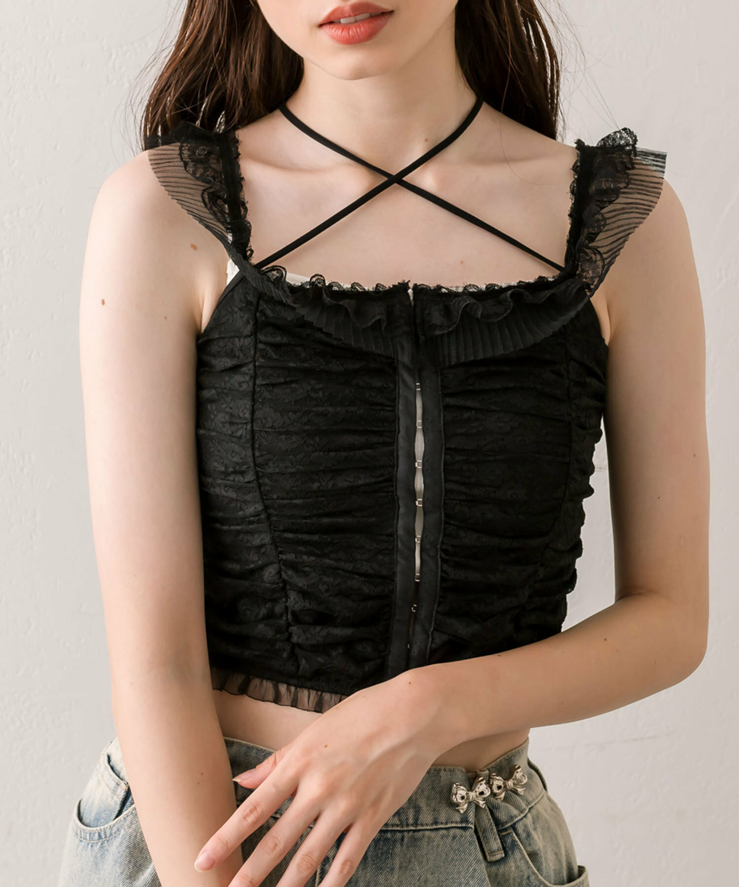 預購 - [預約10月] JP 蕾絲背心