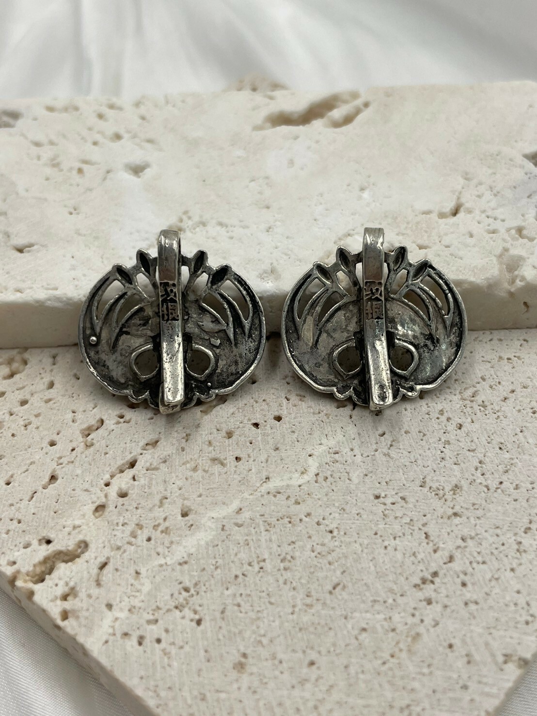 No.5(對)-藏銀掛鉤.5隻尾巴大鳥