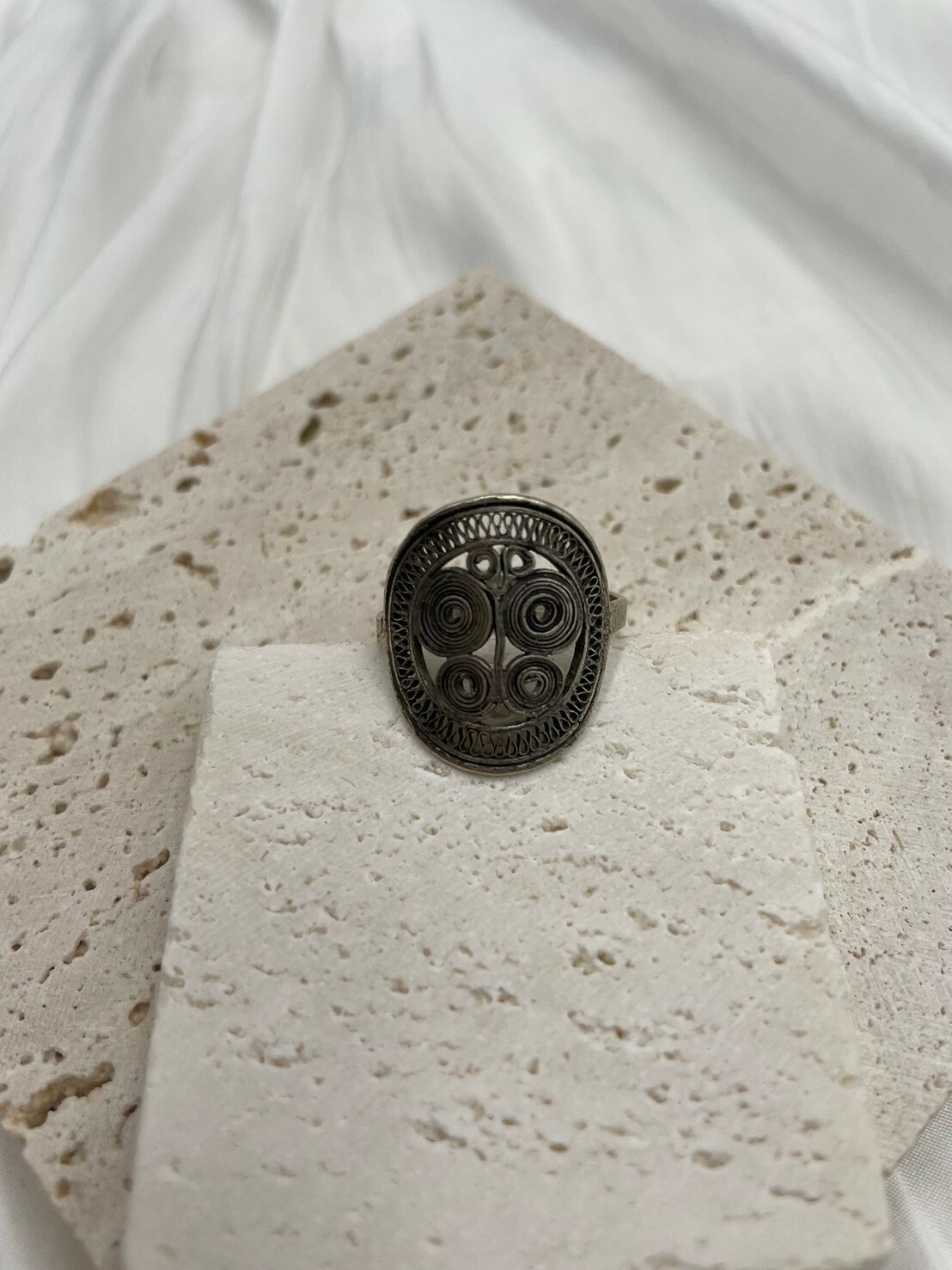 No.20手工編織藏銀蝴蝶戒指