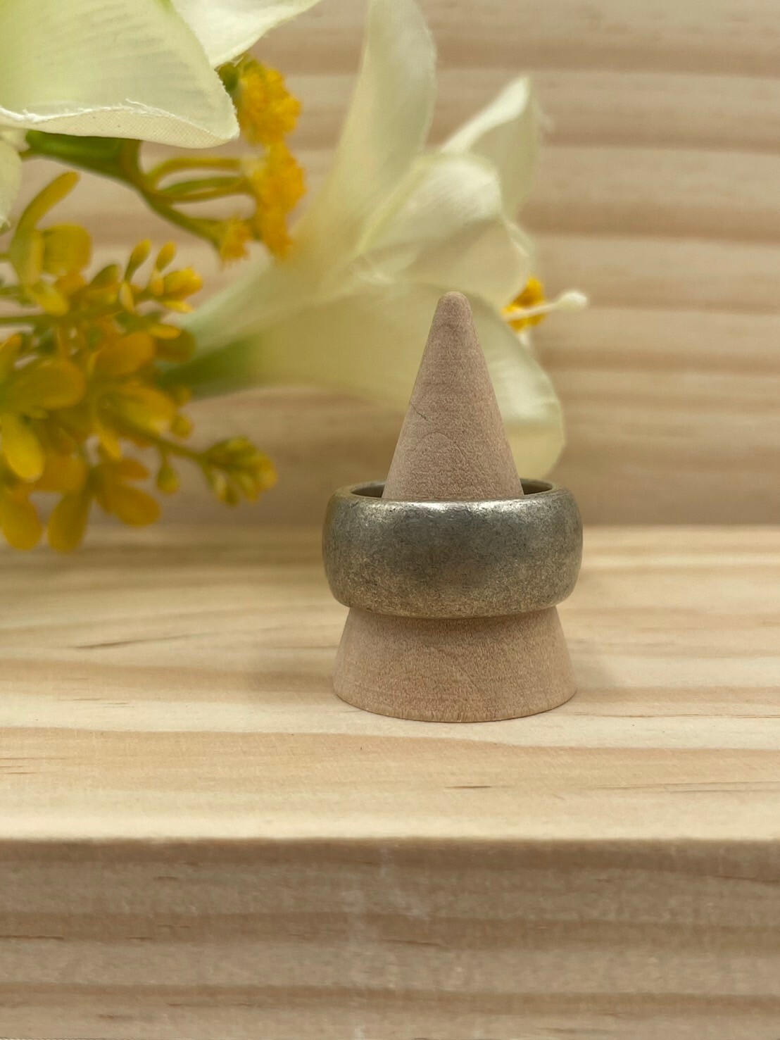 No.7藏銀素面扳指內徑2cm面寬1cm