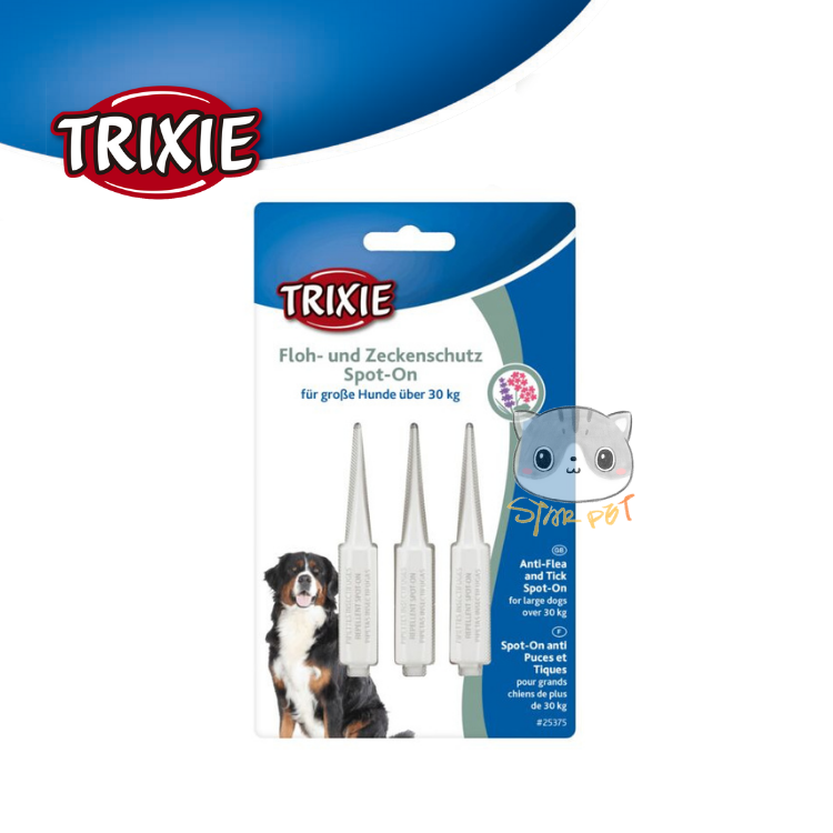TRIXIE Spot-On flea and tick protection Dog 30kg+ (suitable from 2 months)