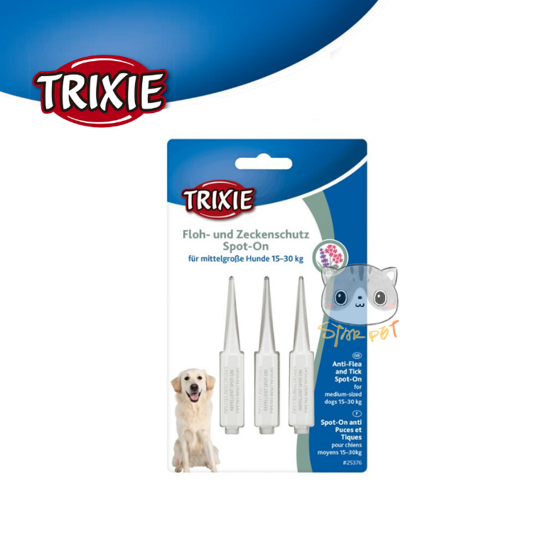 TRIXIE Spot-On flea and tick protection Dog 15-30kg (suitable from 2 months)