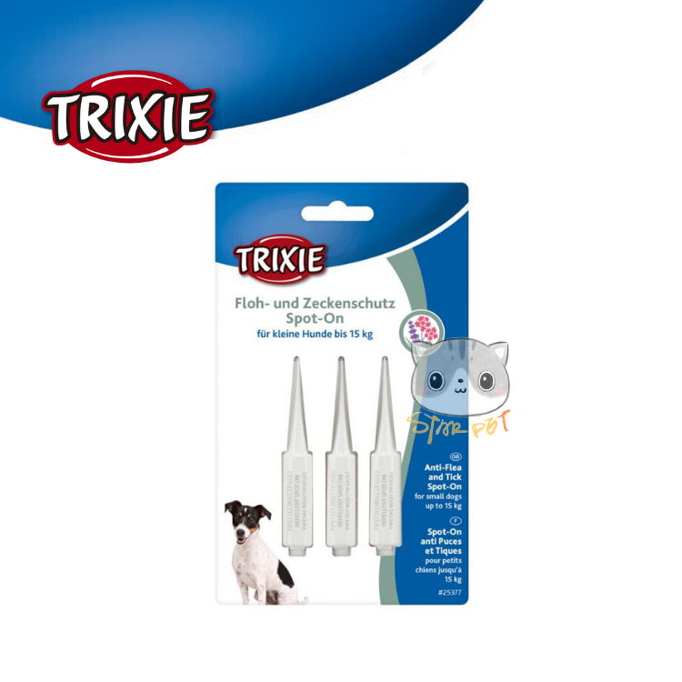 TRIXIE Spot-On flea and tick protection Dog 5-15kg (suitable from 2 months)