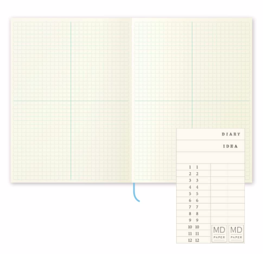 MIDORI(MD)｜ A5 八分隔方眼 筆記本