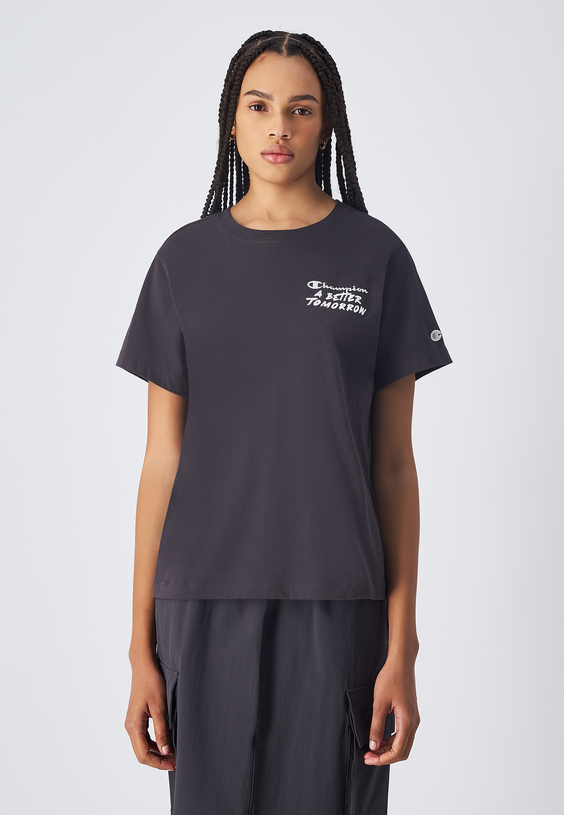 【ECO 愛地球系列】女款 A BETTER TOMORROW 短TEE(碳黑)