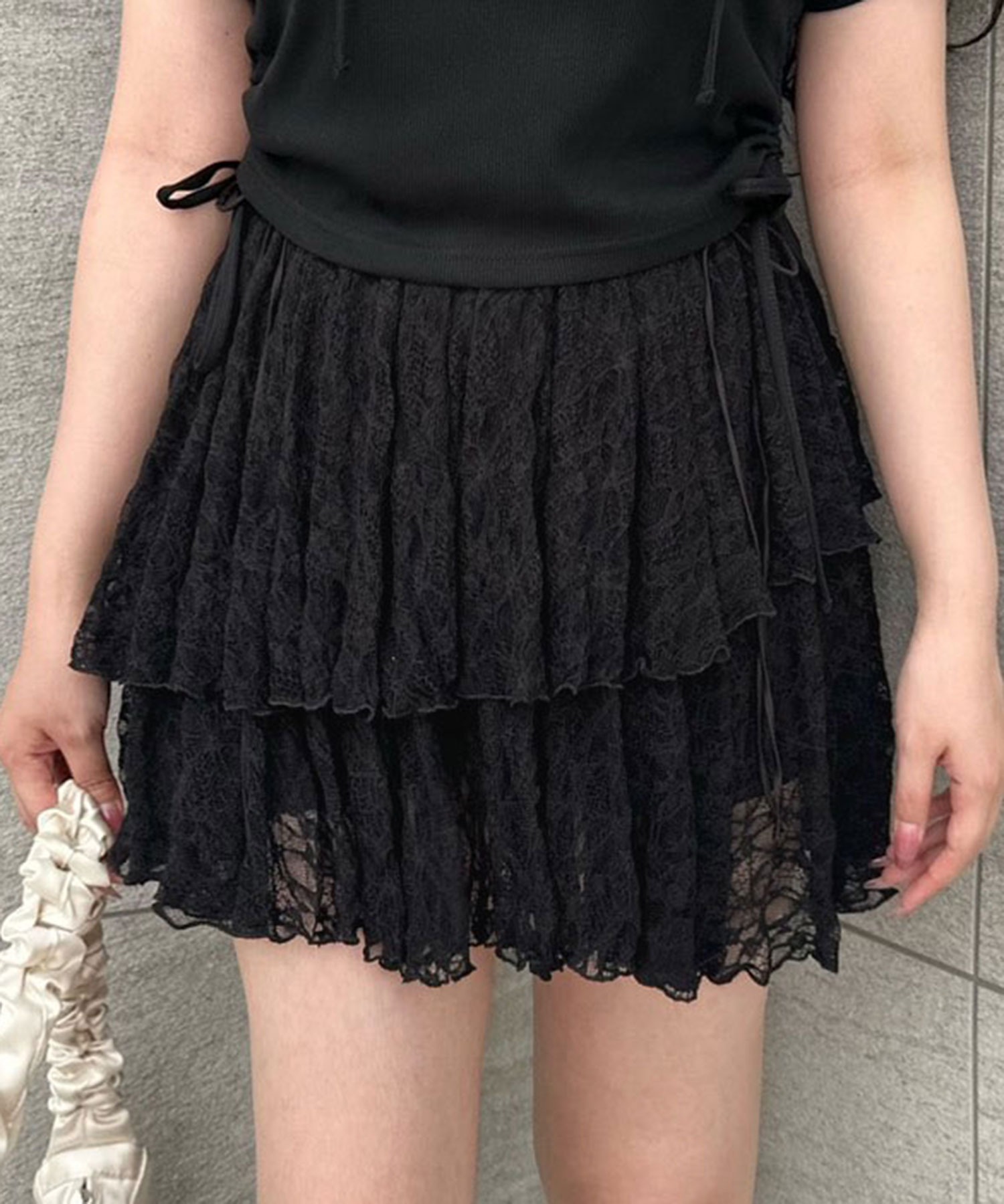 預購 - JP 蕾絲層層迷你裙