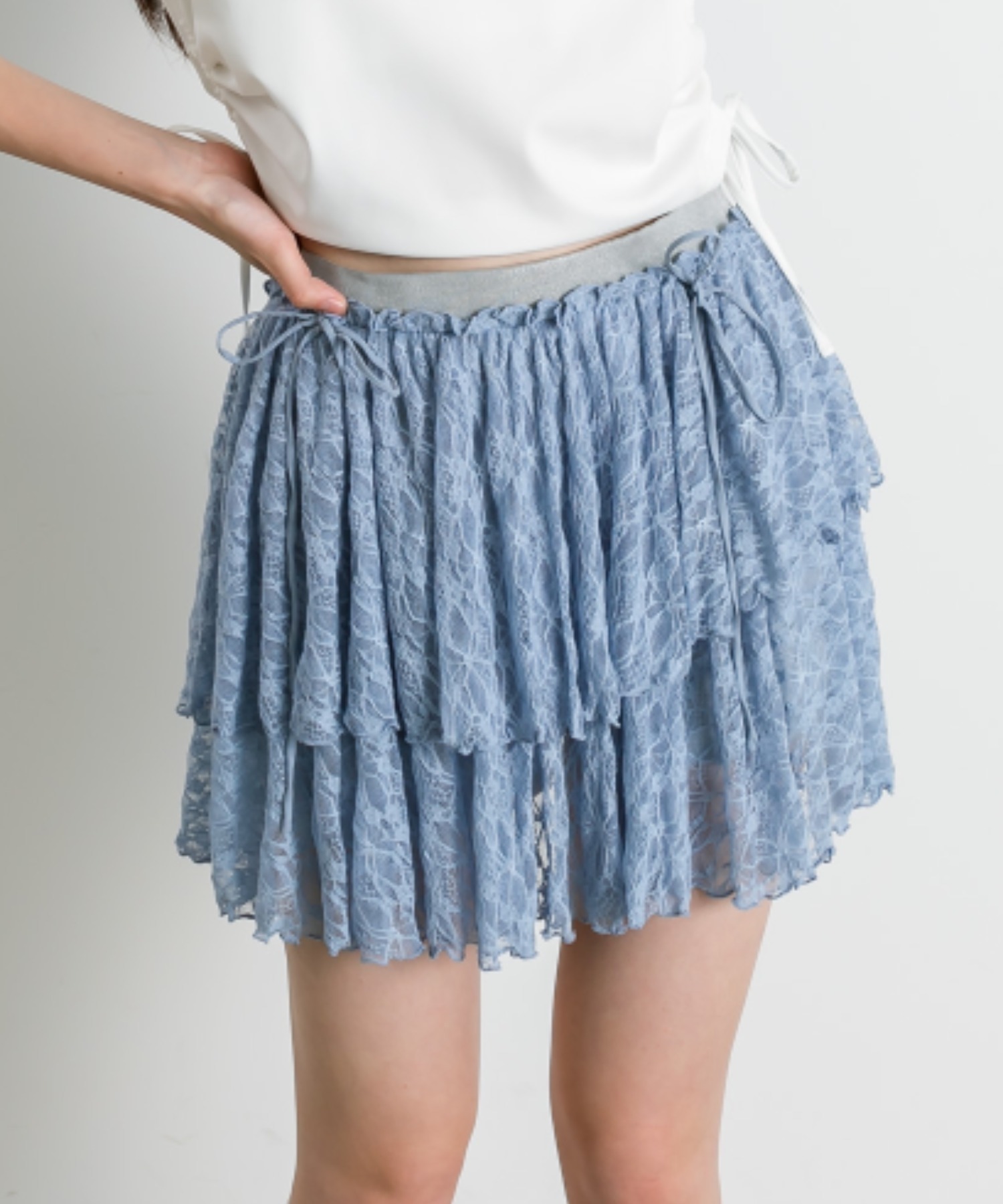 預購 - JP 蕾絲層層迷你裙