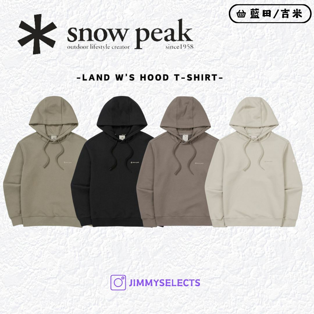 【代購】Snow Peak 雪諾必克 女 Land Hood 帽T 長袖 S24FWFHD61