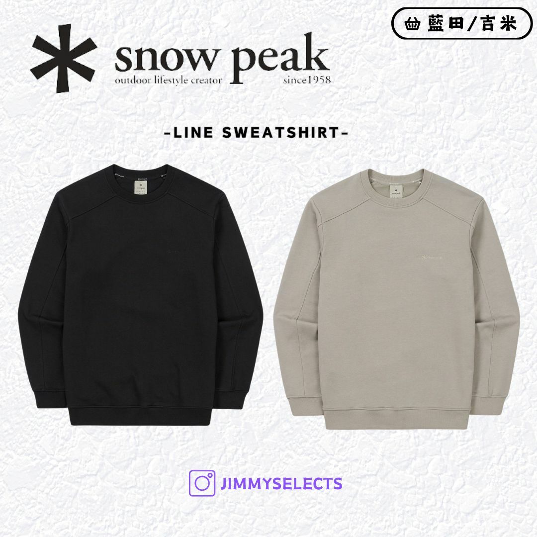 【代購】Snow Peak 雪諾必克 Line Sweatshirt 長袖 衛衣 大學T S24FMFHT62