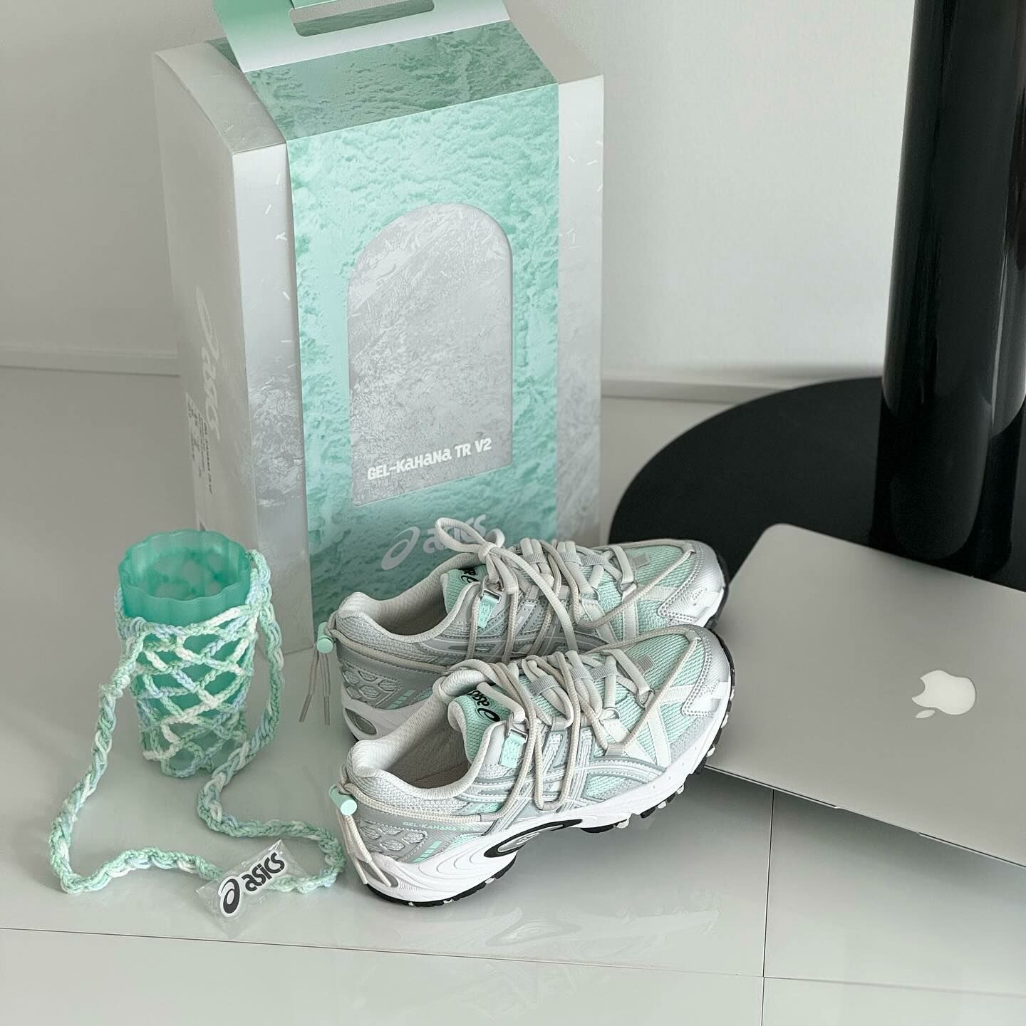 Asics Gel-Kahana Tr V2 薄荷綠 抽繩 工裝風 復古鞋 1203A557-300