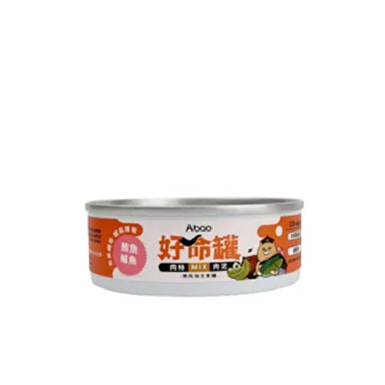 A 好命罐 微肉絲 貓咪主食罐 鮪魚鱸魚味  80g