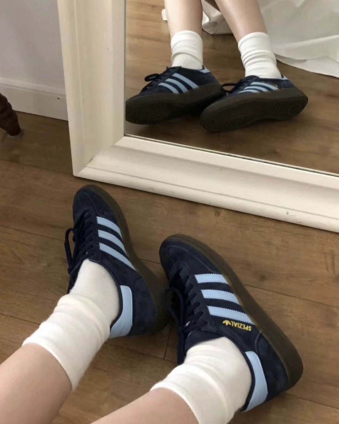 預購 ADIDAS HANDBALL 海軍藍 深水藍 麂皮