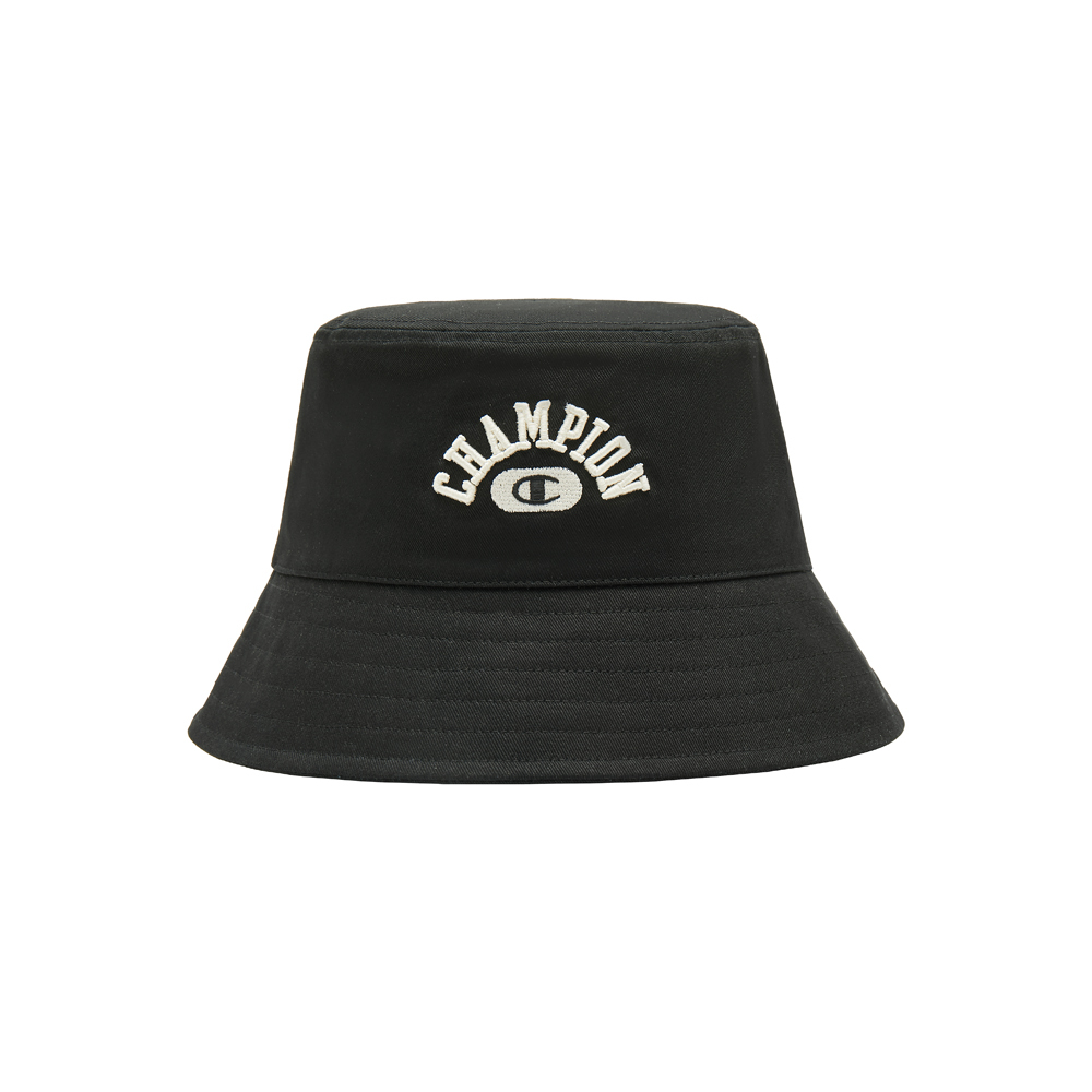 中性-基本款 大學風LOGO 漁夫帽-黑色（U4CACCU21U1）