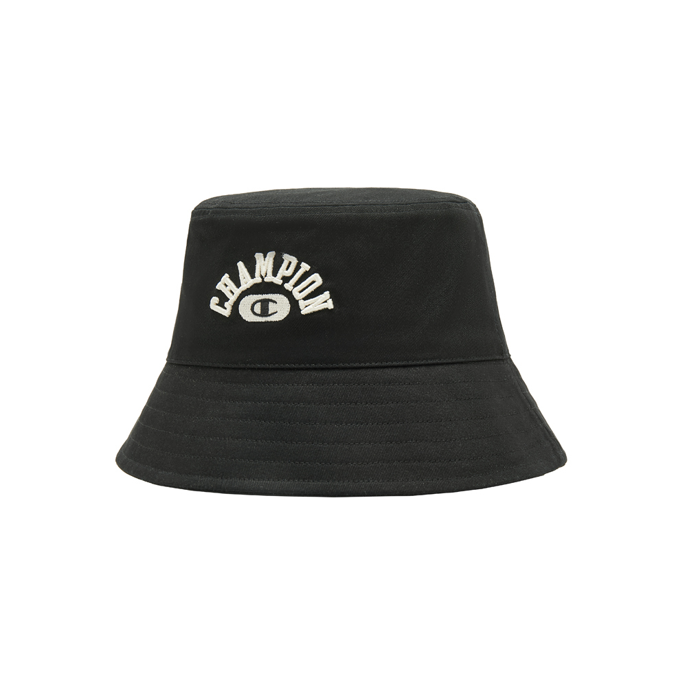 中性-基本款 大學風LOGO 漁夫帽-黑色（U4CACCU21U1）