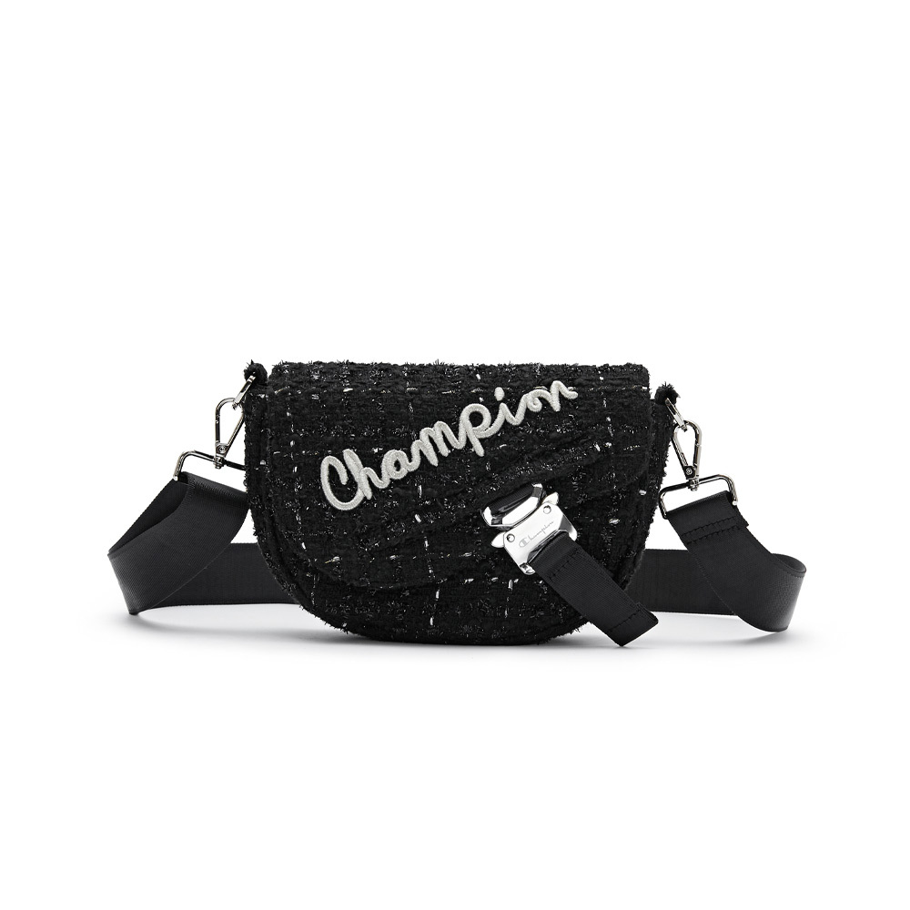 女款-毛呢小香風馬鞍包-黑色 （U4CACPU12U1）