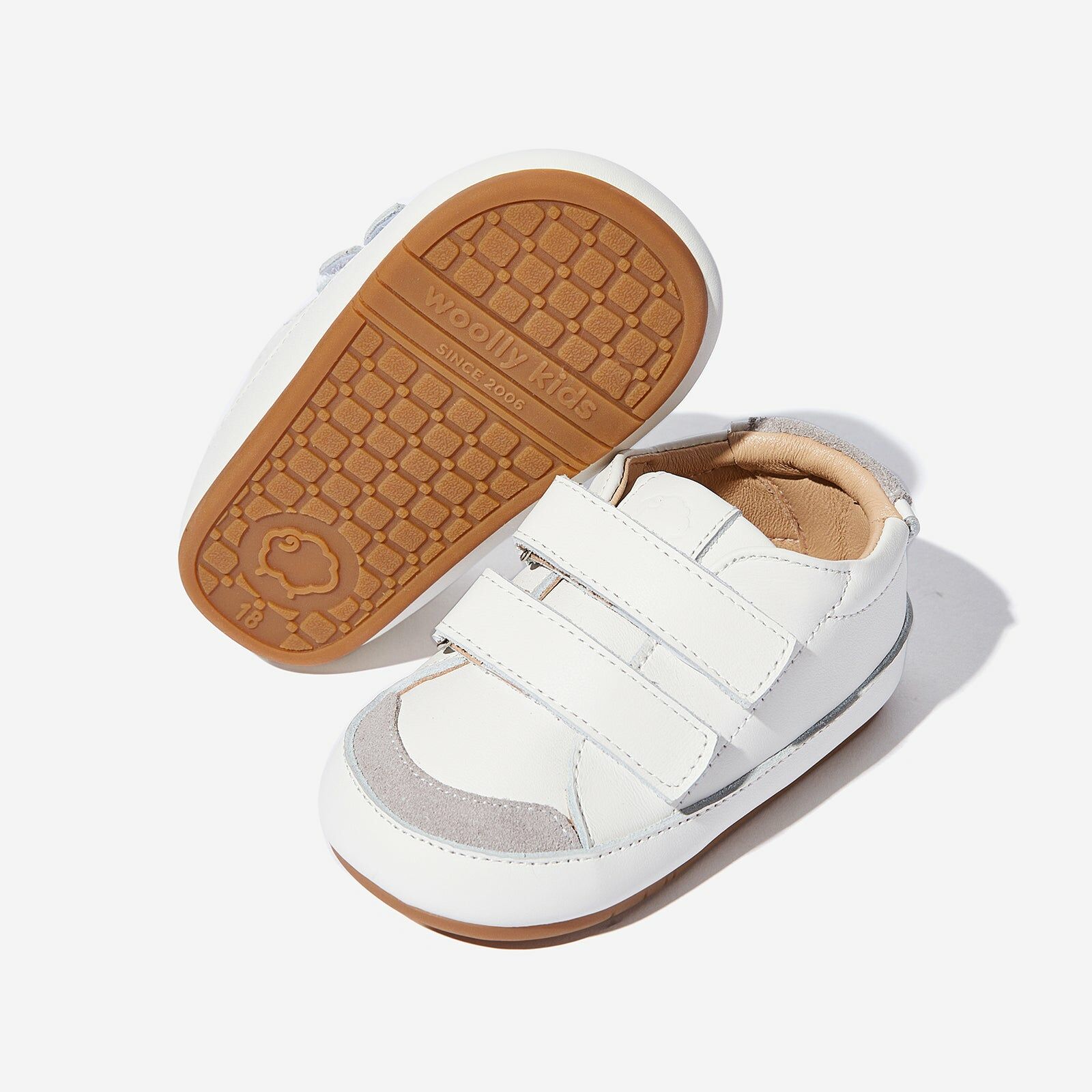 澳洲童鞋 Woolly Kids♡Mosaic color Macaron_Tiles Grey＆White