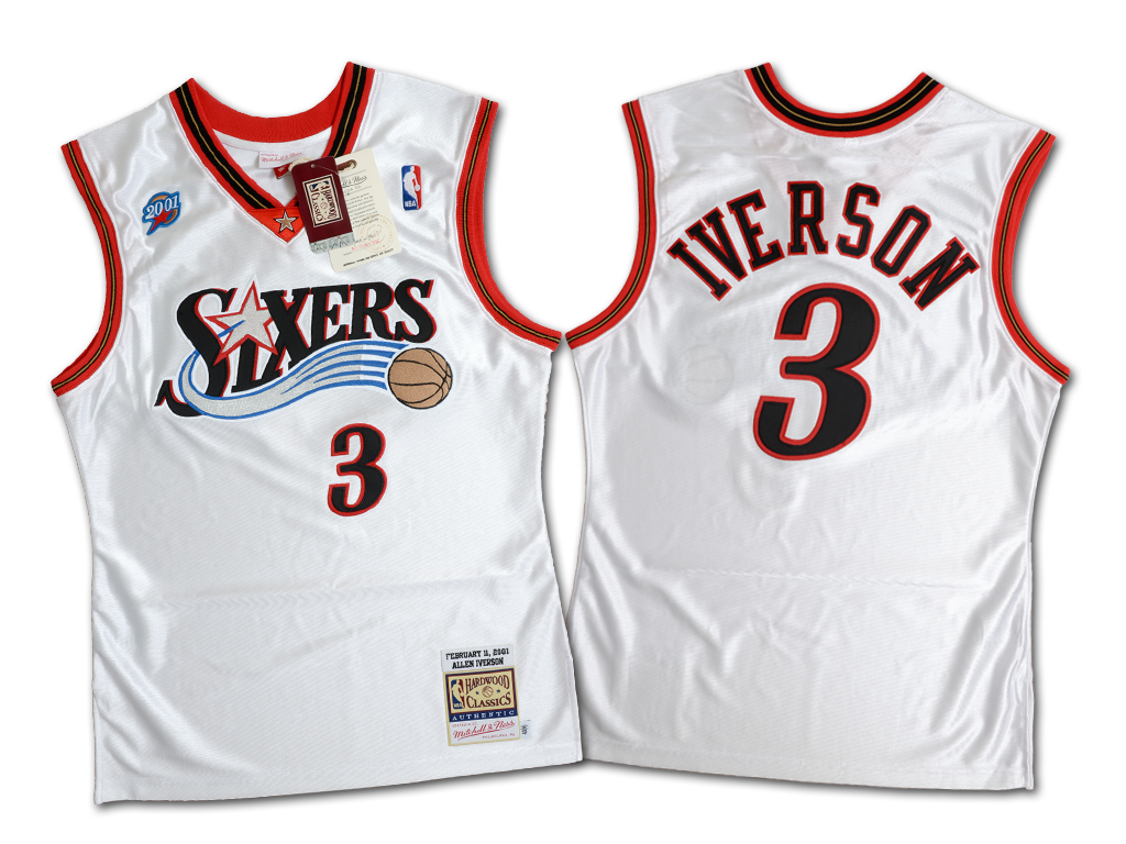 Mitchell & Ness 費城76人隊 Allen Iverson 2001 全明星賽 復刻 球員版球衣