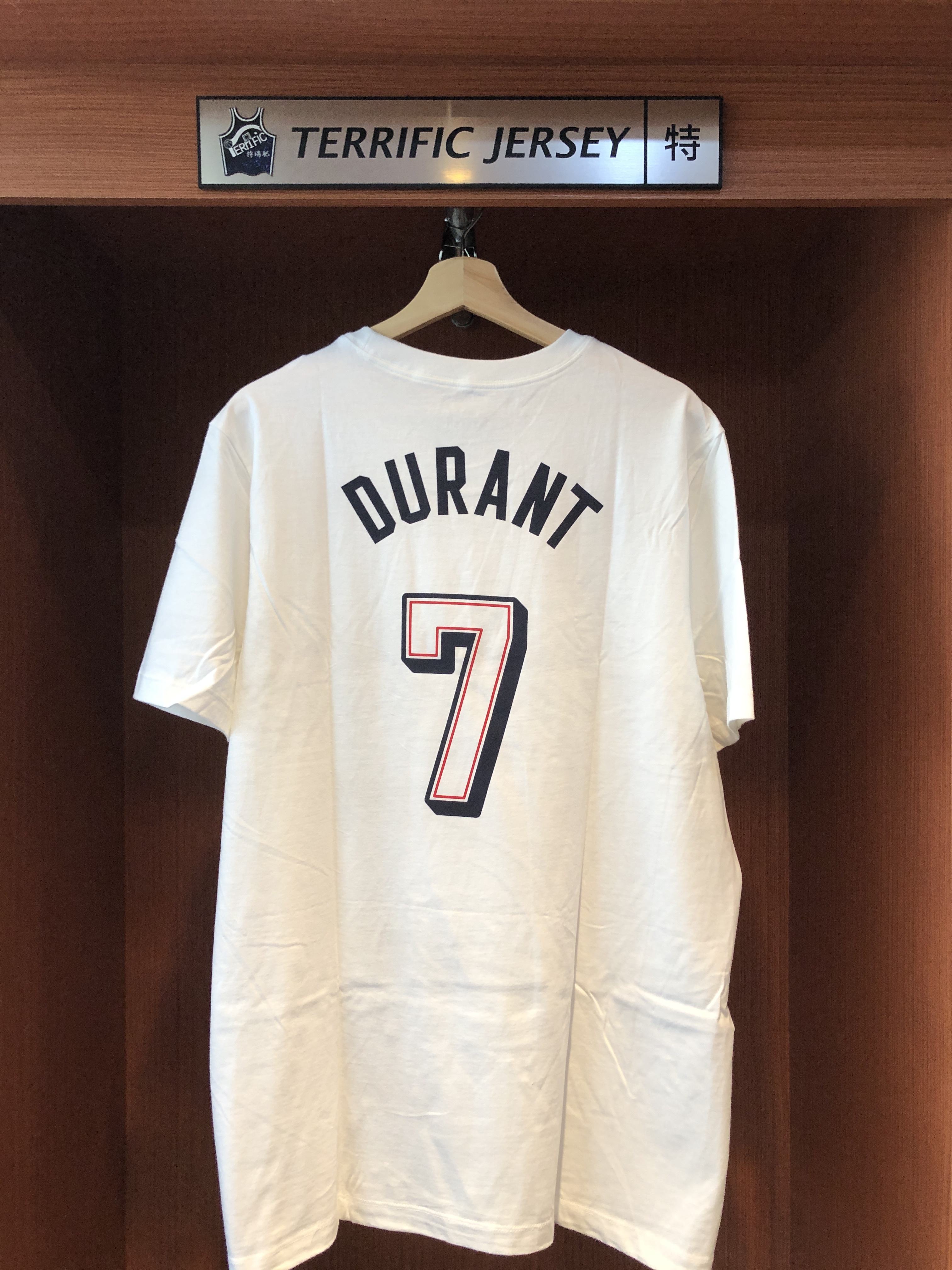 NBA短袖 Kevin Durant 巴黎奧運 美國隊白 Nike Player Name Tee 棉質短袖 全新
