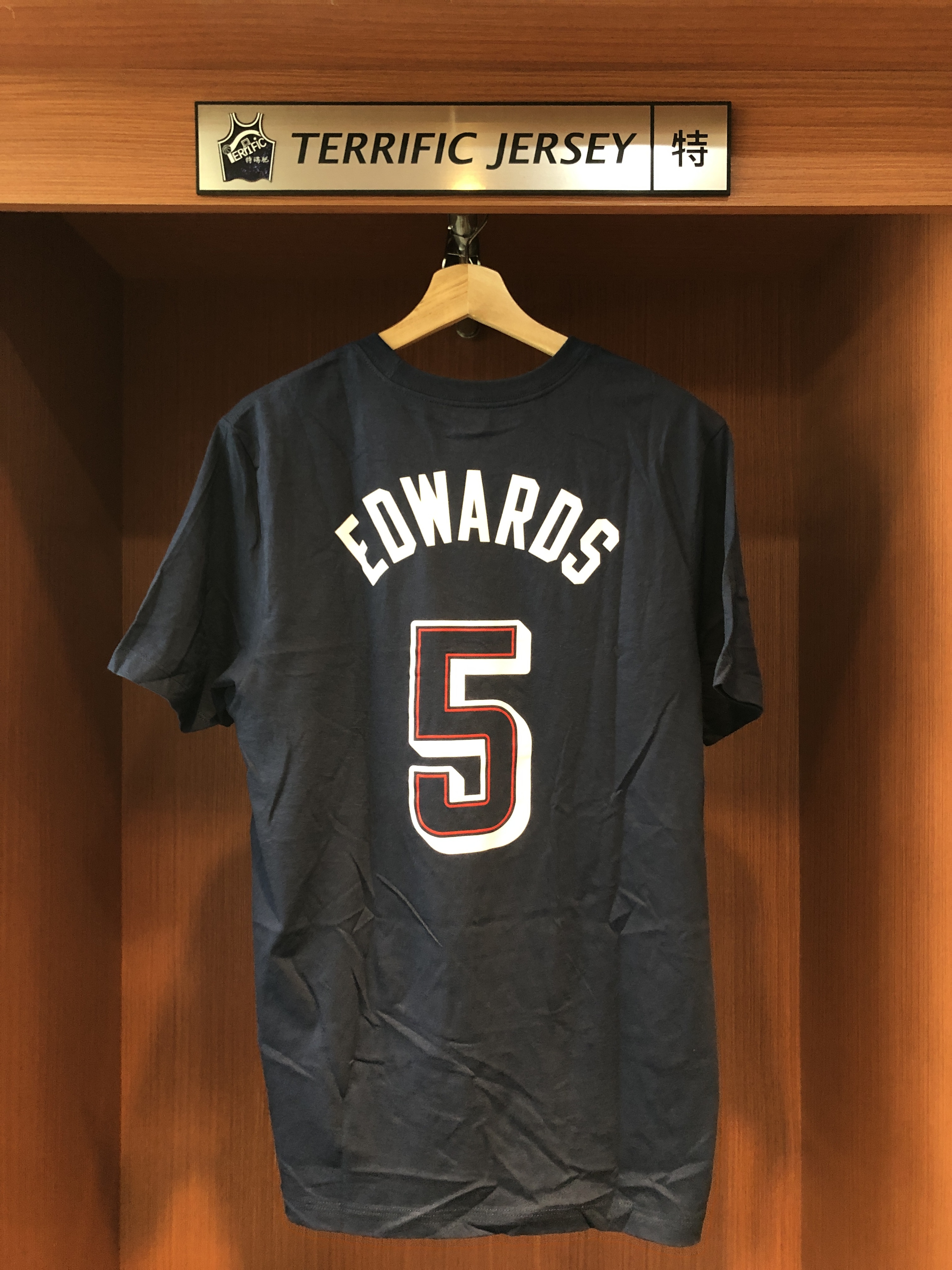 NBA短袖 Anthony Edwards 巴黎奧運 美國隊深藍 Nike Player Name Tee 棉質短袖 全新